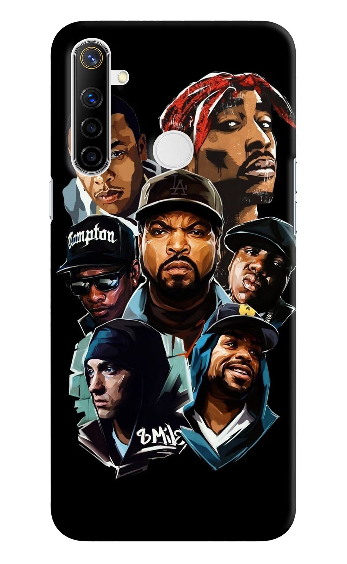 Rappers Realme Narzo 10 Back Cover - Rappers Realme Narzo 10 Hard Case Back Cover by Casekaro Rappers Realme Narzo 10 Hard Case Back Cover by Casekaro