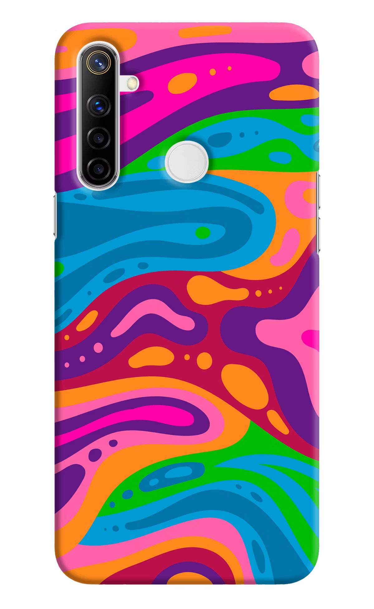 Trippy Pattern Realme Narzo 10 Back Cover - Trippy Pattern Realme Narzo 10 Hard Case Back Cover by Casekaro Trippy Pattern Realme Narzo 10 Hard Case Back Cover by Casekaro
