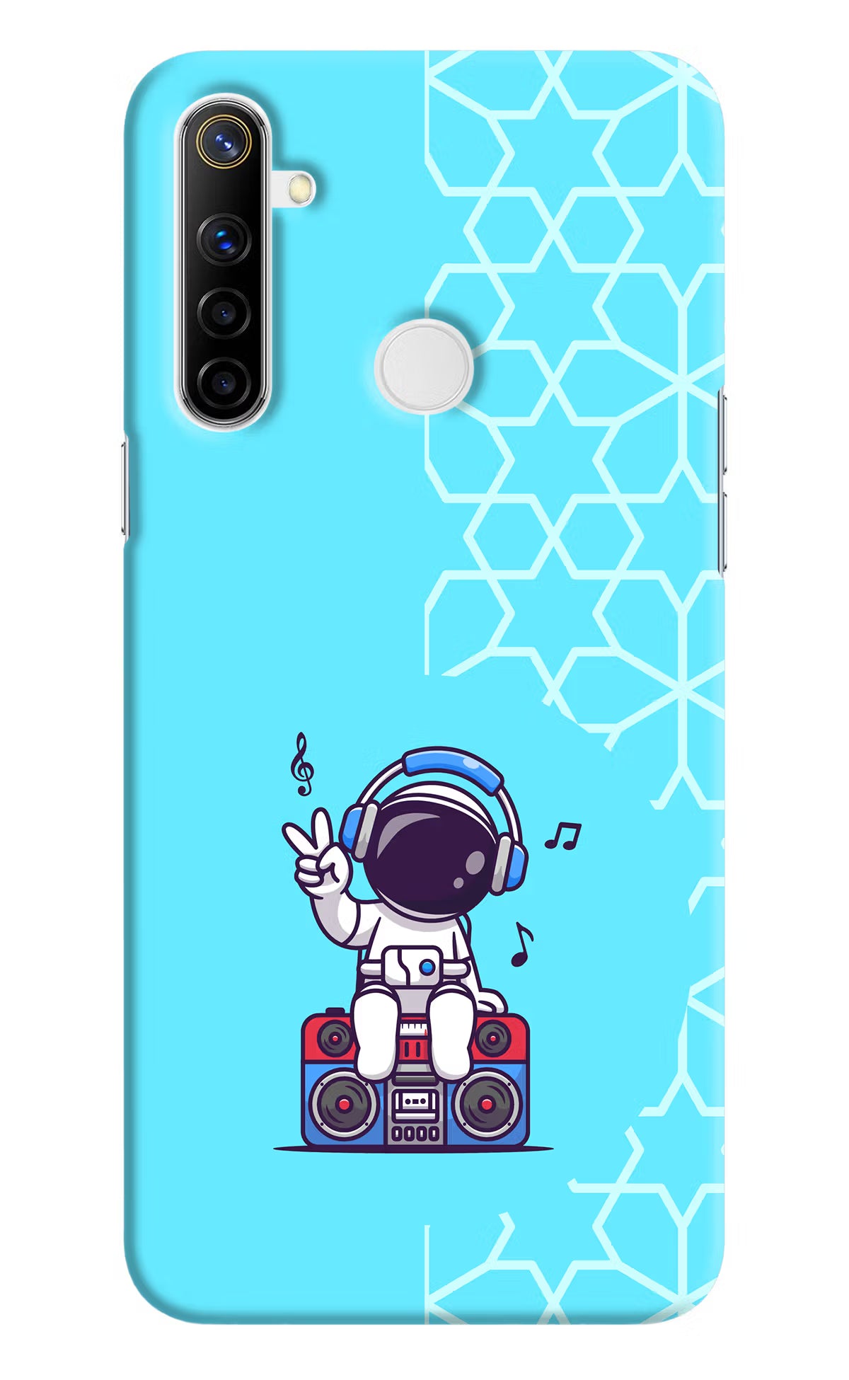 Cute Astronaut Chilling Realme Narzo 10 Back Cover - Cute Astronaut Chilling Realme Narzo 10 Hard Case Back Cover by Casekaro Cute Astronaut Chilling Realme Narzo 10 Hard Case Back Cover by Casekaro