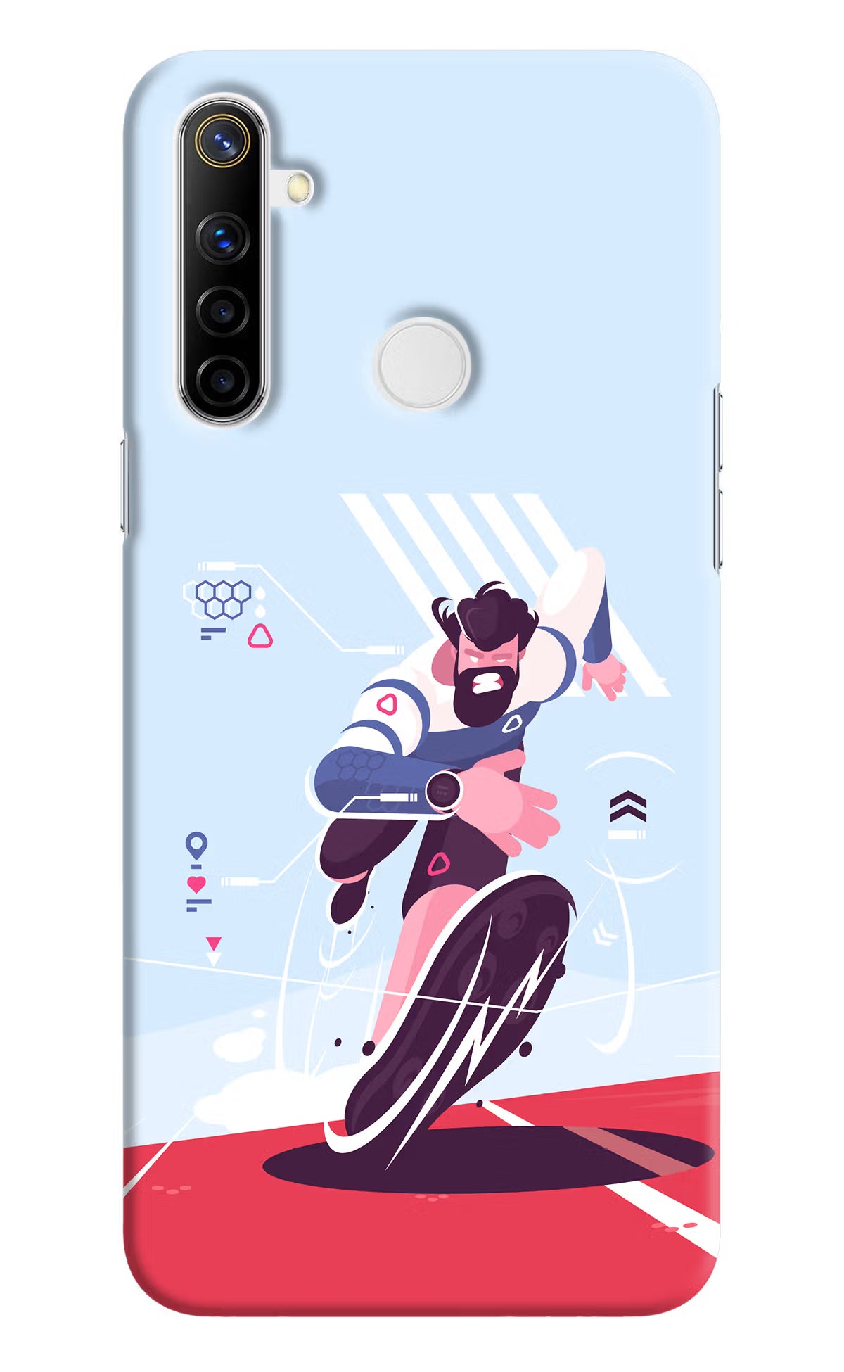 Run Pro Realme Narzo 10 Back Cover - Run Pro Realme Narzo 10 Hard Case Back Cover by Casekaro Run Pro Realme Narzo 10 Hard Case Back Cover by Casekaro