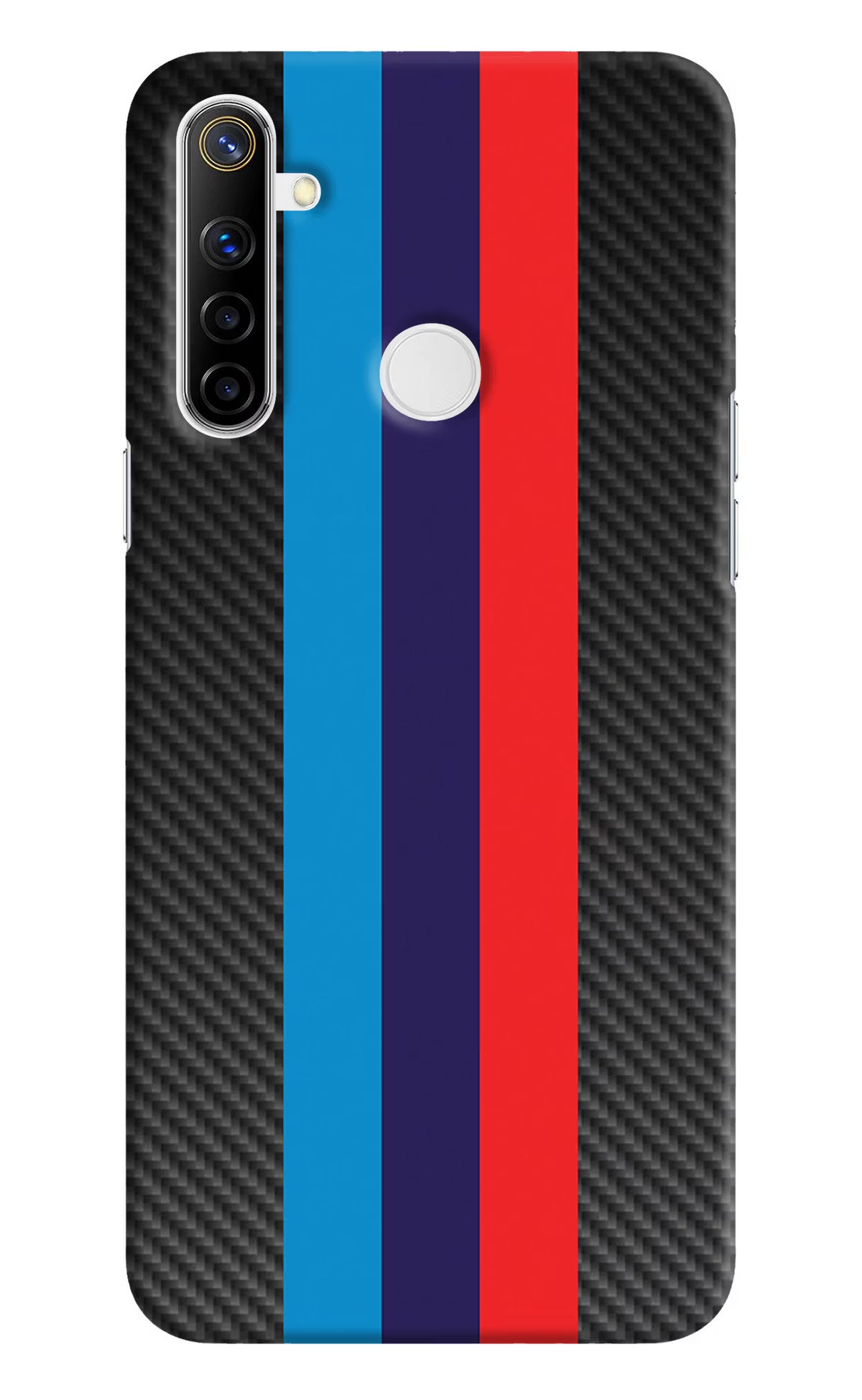 BMW Stripes Pattern Realme Narzo 10 Back Cover - BMW Stripes Pattern Realme Narzo 10 Hard Case Back Cover by Casekaro BMW Stripes Pattern Realme Narzo 10 Hard Case Back Cover by Casekaro