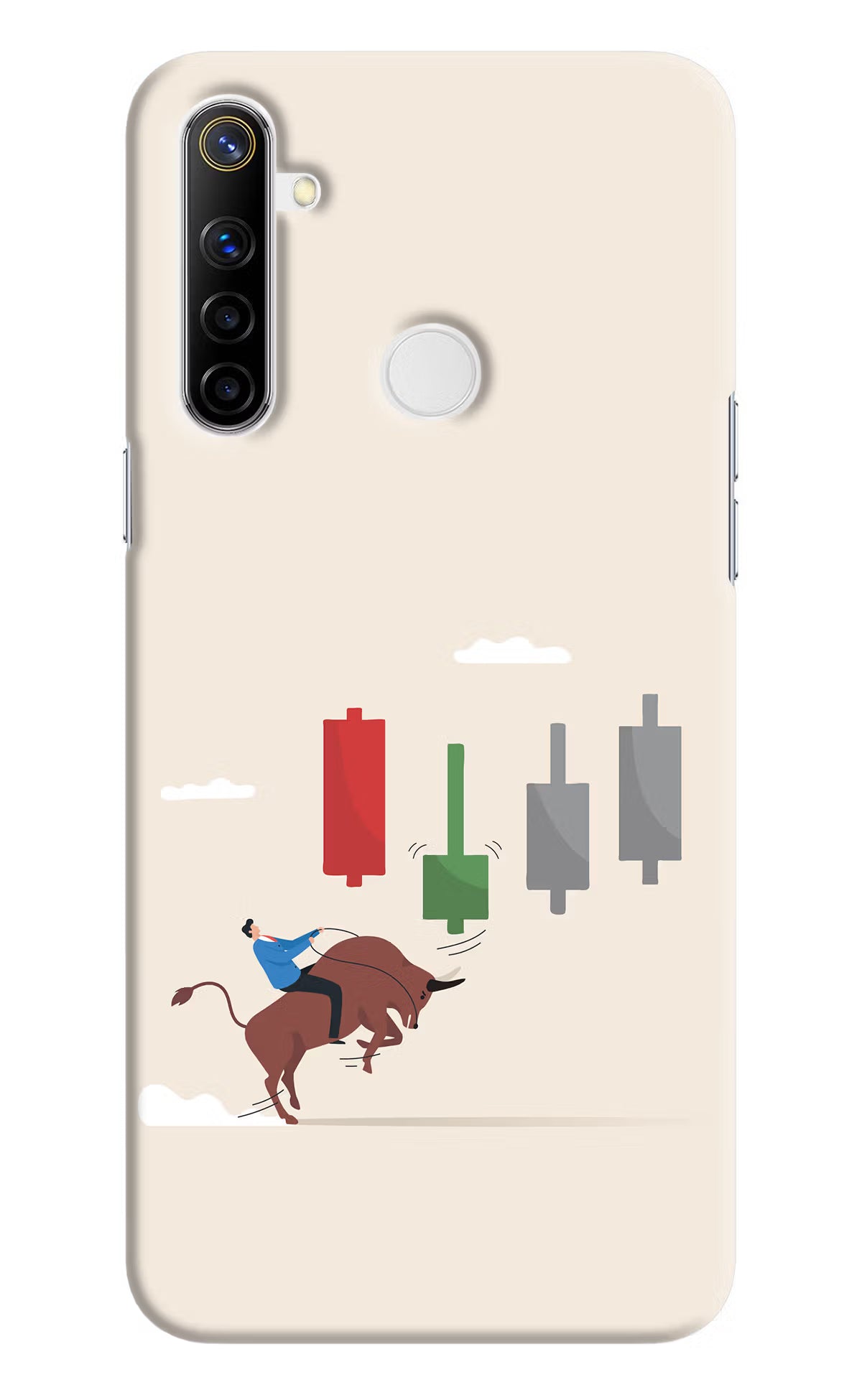 Bull Trading Momentum Realme Narzo 10 Back Cover - Bull Trading Momentum Realme Narzo 10 Hard Case Back Cover by Casekaro Bull Trading Momentum Realme Narzo 10 Hard Case Back Cover by Casekaro