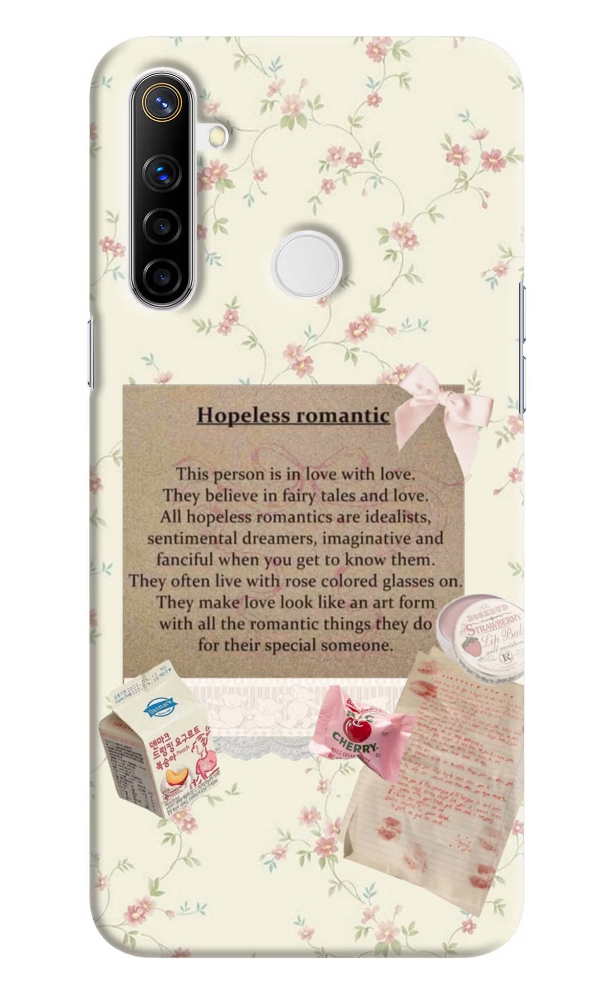 Hopeless Romantic Realme Narzo 10 Back Cover - Hopeless Romantic Realme Narzo 10 Hard Case Back Cover by Casekaro Hopeless Romantic Realme Narzo 10 Hard Case Back Cover by Casekaro