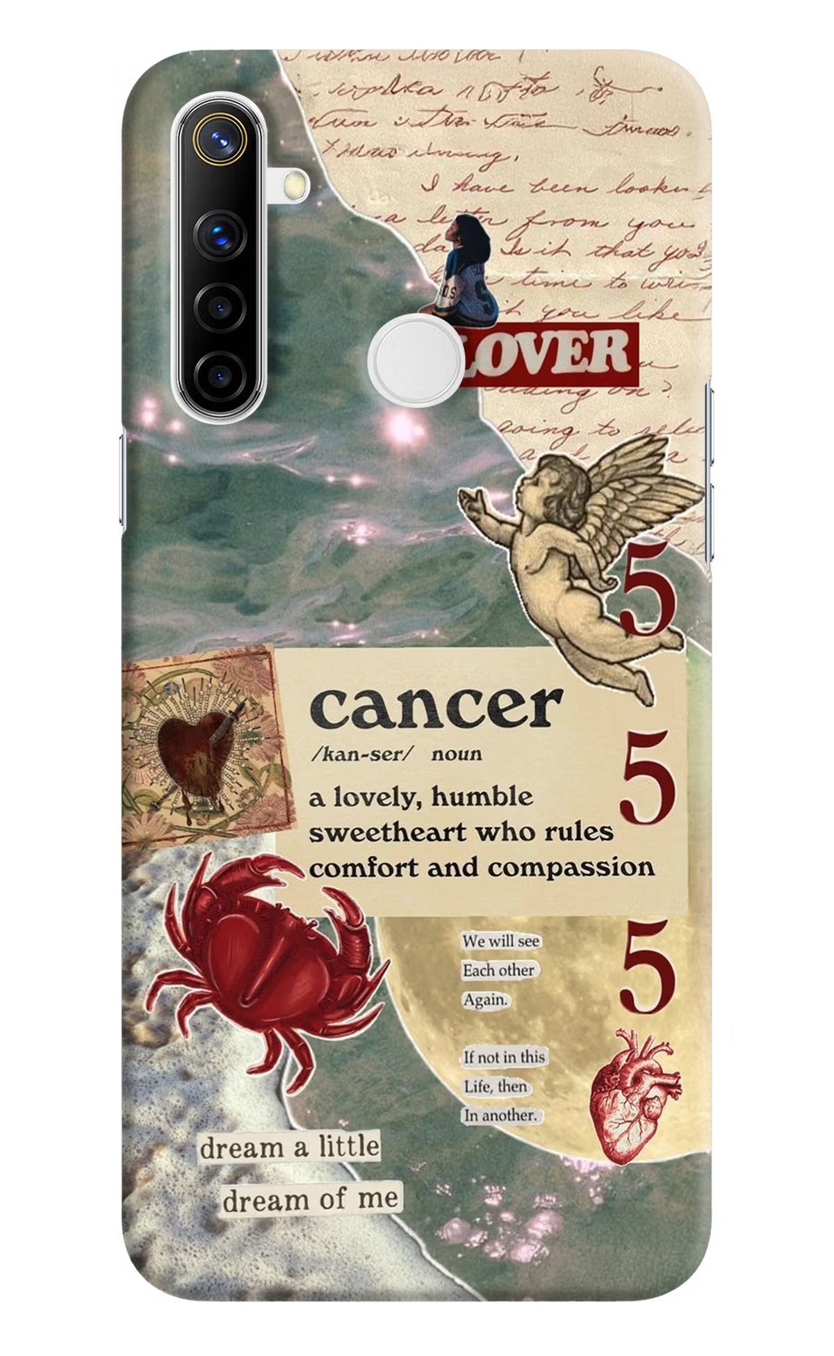Cancer Zodiac Realme Narzo 10 Back Cover - Cancer Zodiac Realme Narzo 10 Hard Case Back Cover by Casekaro Cancer Zodiac Realme Narzo 10 Hard Case Back Cover by Casekaro