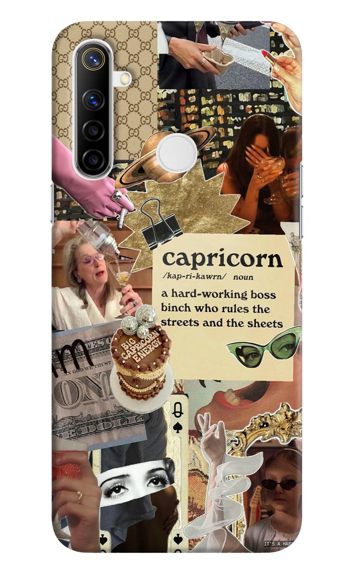 Capricorn Zodiac Realme Narzo 10 Back Cover - Capricorn Zodiac Realme Narzo 10 Hard Case Back Cover by Casekaro Capricorn Zodiac Realme Narzo 10 Hard Case Back Cover by Casekaro