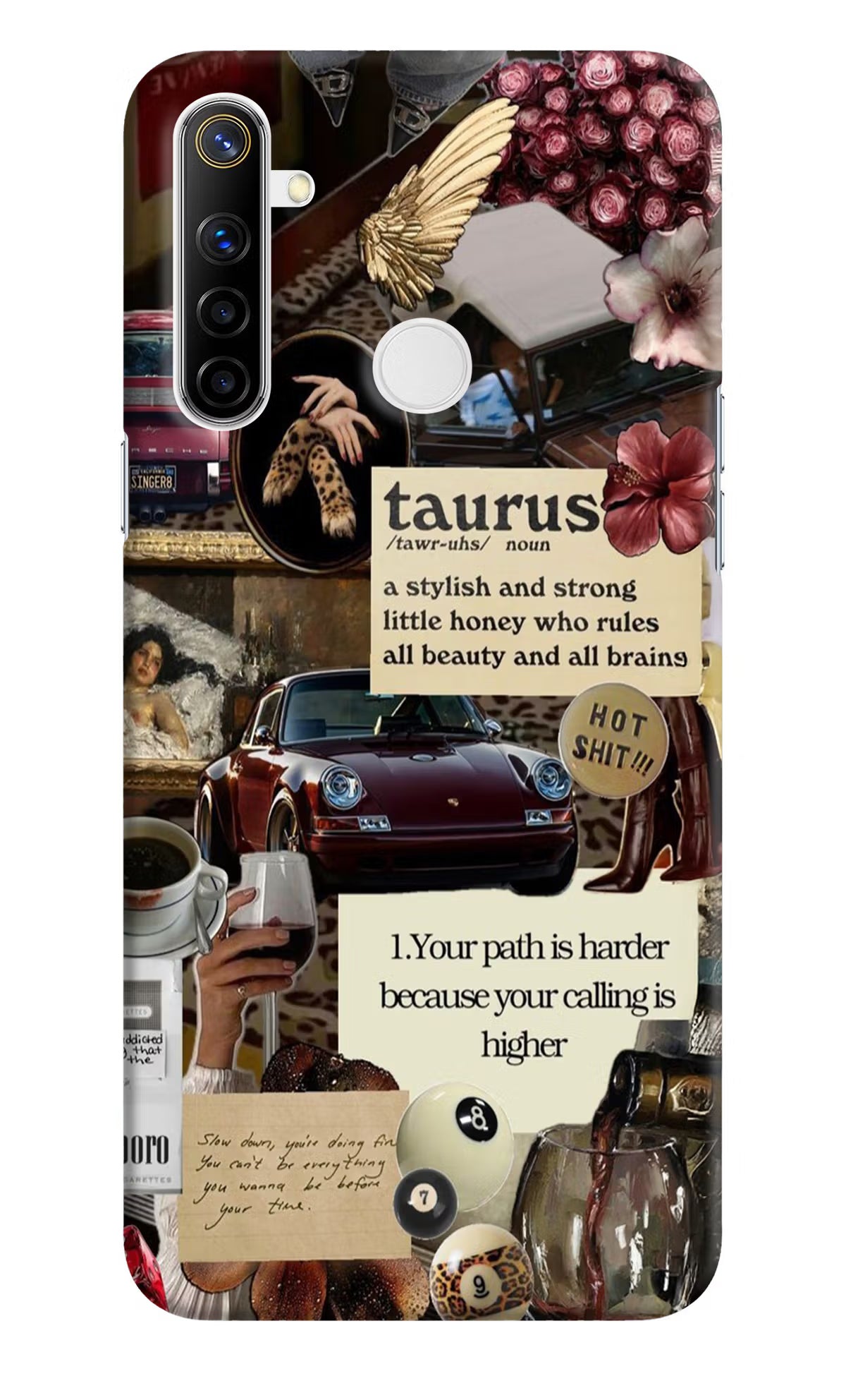 Taurus Zodiac Realme Narzo 10 Back Cover - Taurus Zodiac Realme Narzo 10 Hard Case Back Cover by Casekaro Taurus Zodiac Realme Narzo 10 Hard Case Back Cover by Casekaro