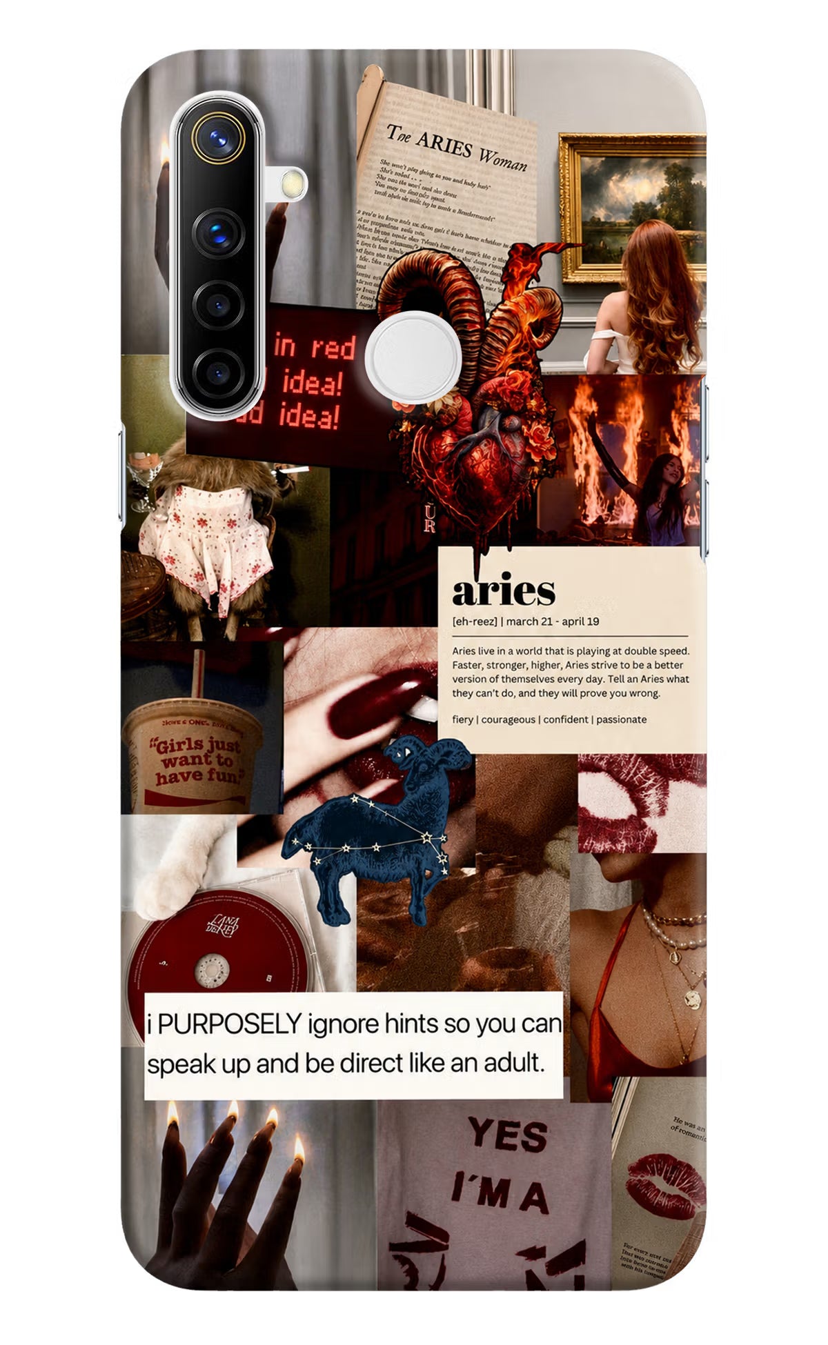 Zodiac Aries Realme Narzo 10 Back Cover - Zodiac Aries Realme Narzo 10 Back Cover Zodiac Aries Realme Narzo 10 Back Cover