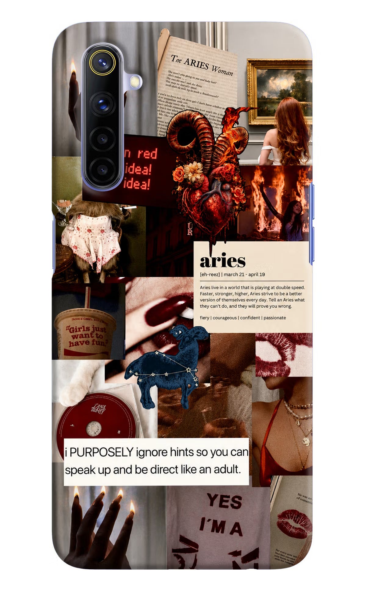 Zodiac Aries Realme 6/6i Back Cover - Zodiac Aries Realme 6/6i Back Cover Zodiac Aries Realme 6/6i Back Cover