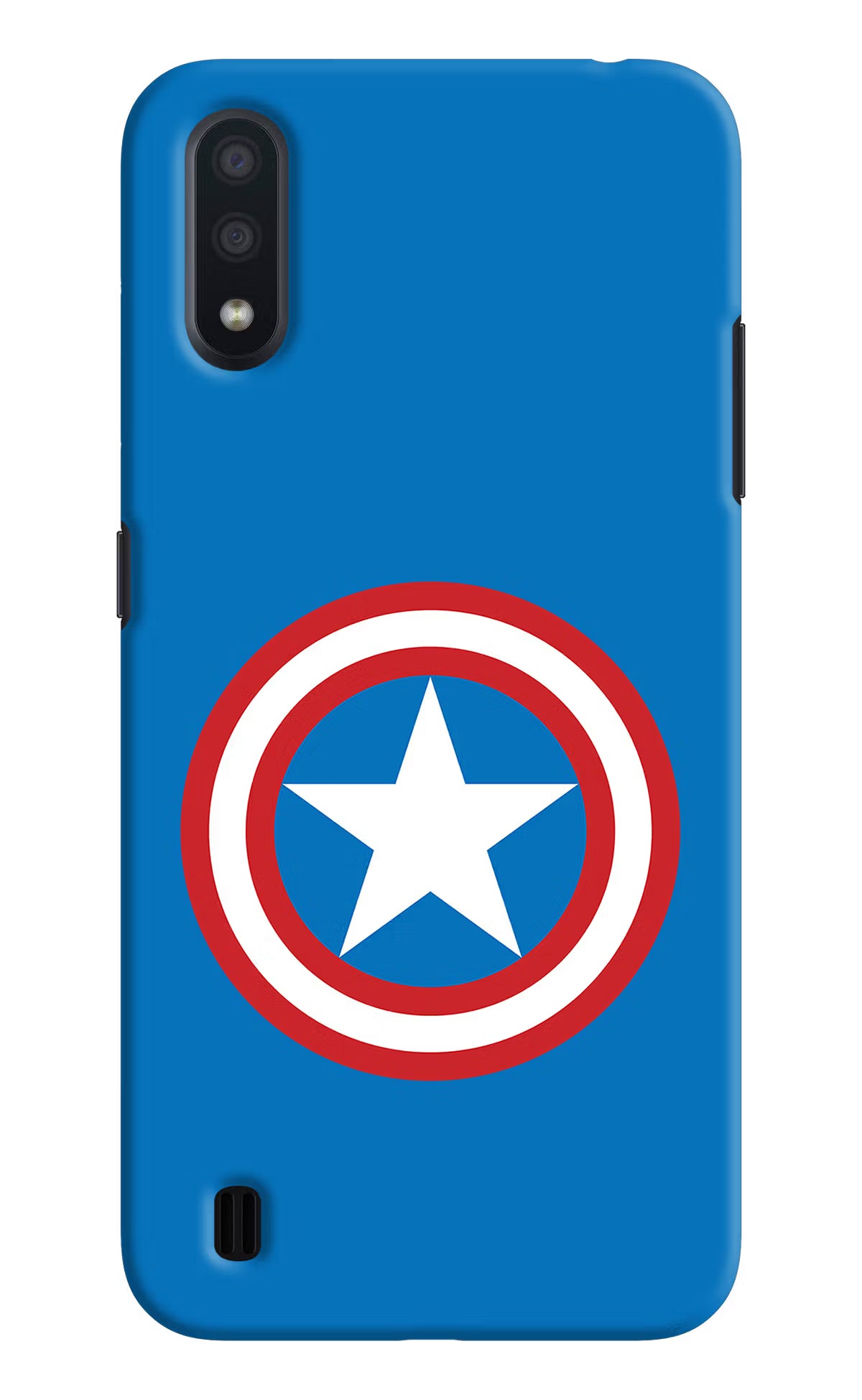 Captain America Logo Samsung M01 Back Cover - Captain America Logo Samsung M01 Hard Case Back Cover by Casekaro Captain America Logo Samsung M01 Hard Case Back Cover by Casekaro