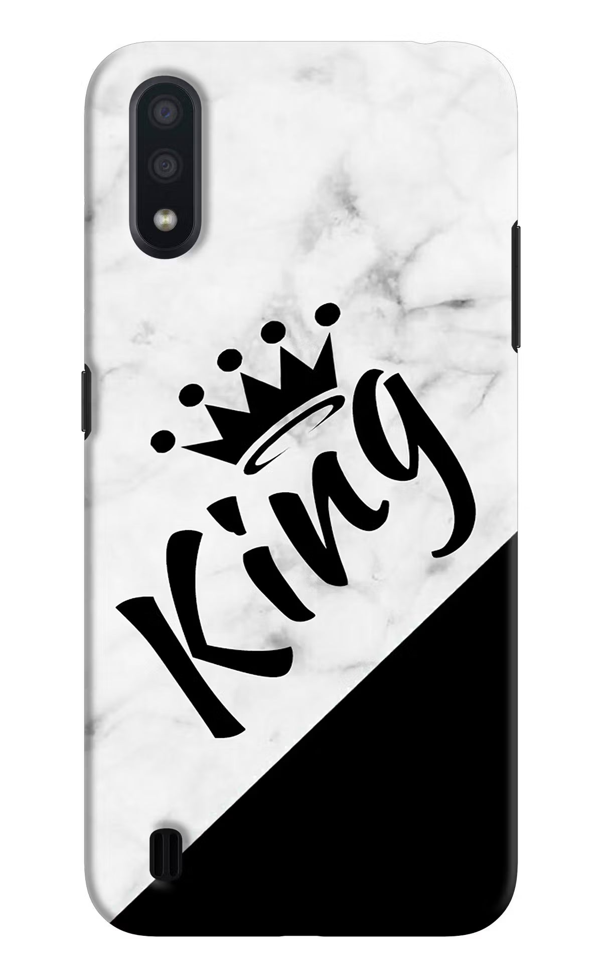 King Samsung M01 Back Cover - King Samsung M01 Hard Case Back Cover by Casekaro King Samsung M01 Hard Case Back Cover by Casekaro