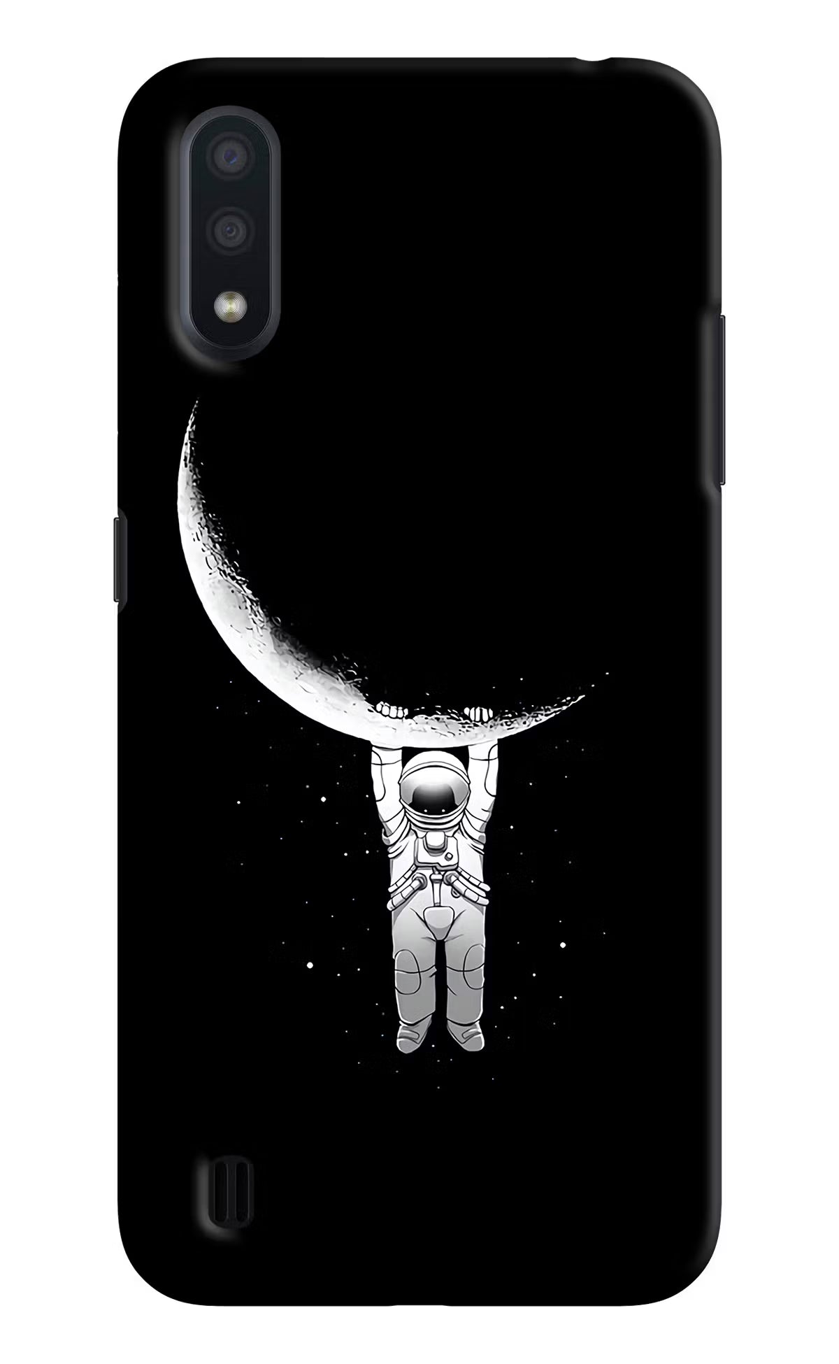 Moon Space Samsung M01 Back Cover - Moon Space Samsung M01 Hard Case Back Cover by Casekaro Moon Space Samsung M01 Hard Case Back Cover by Casekaro