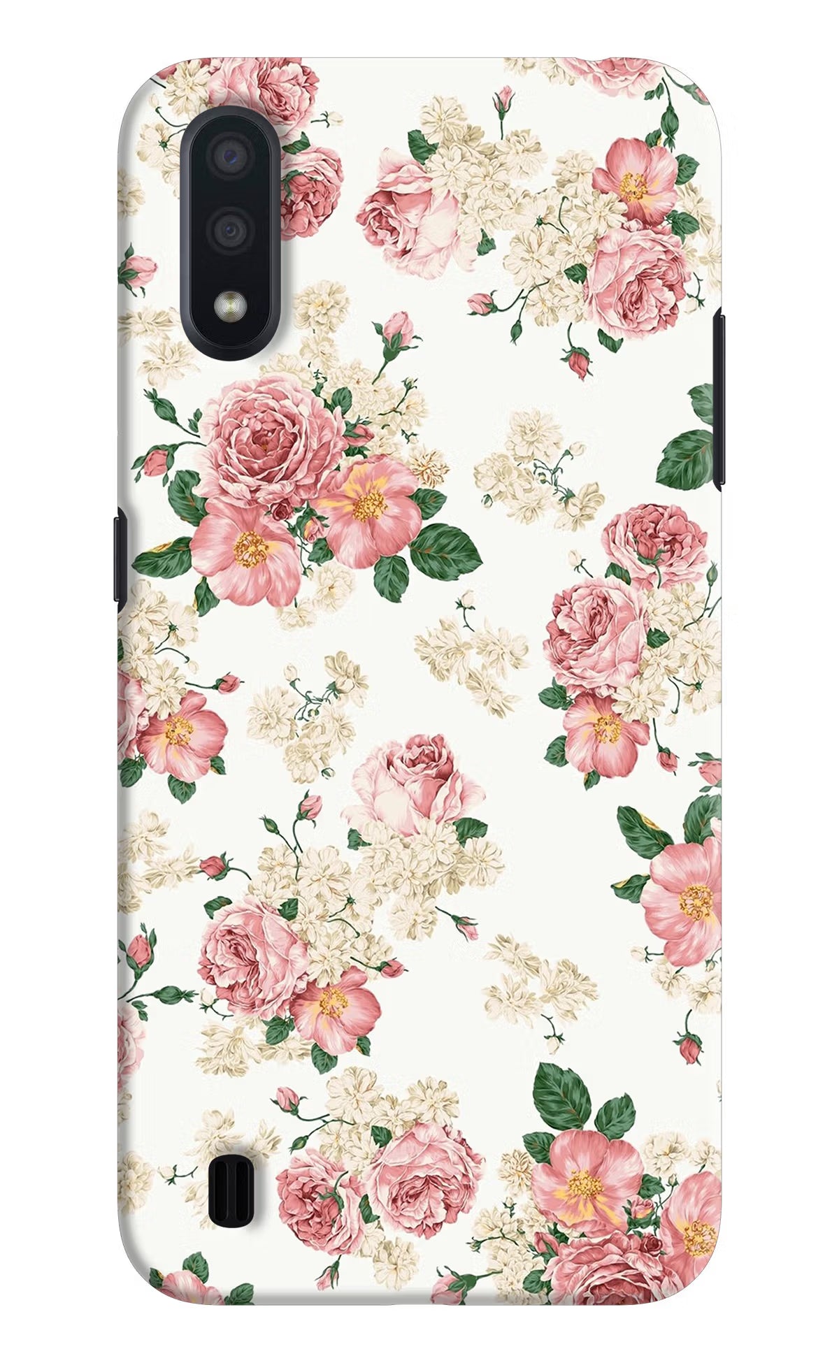 Flowers Samsung M01 Back Cover - Flowers Samsung M01 Hard Case Back Cover by Casekaro Flowers Samsung M01 Hard Case Back Cover by Casekaro