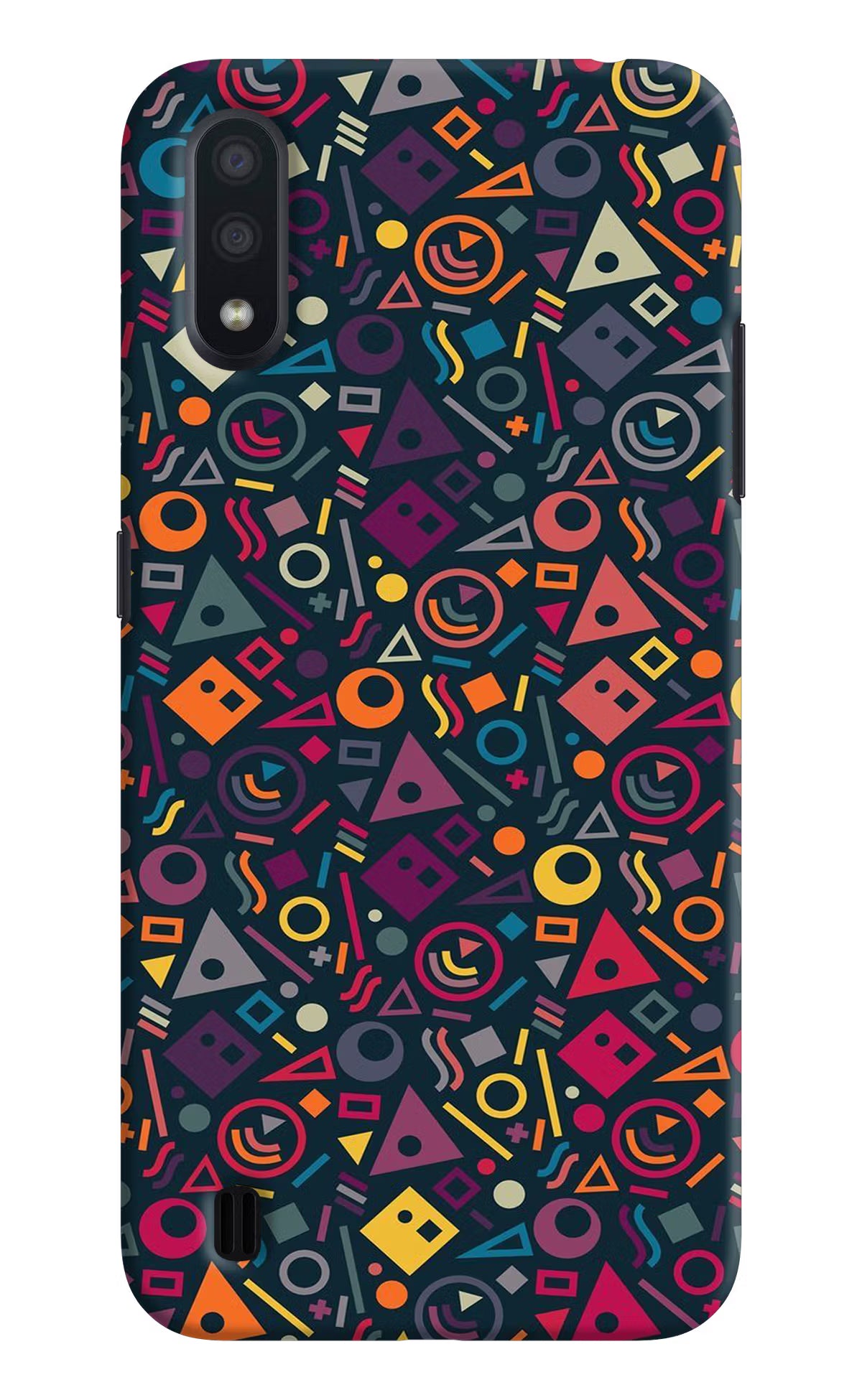 Geometric Abstract Samsung M01 Back Cover - Geometric Abstract Samsung M01 Hard Case Back Cover by Casekaro Geometric Abstract Samsung M01 Hard Case Back Cover by Casekaro