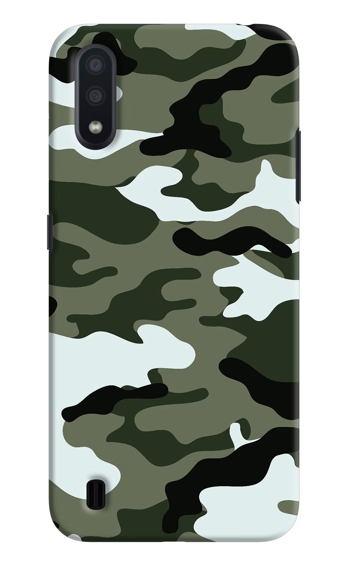 Camouflage Samsung M01 Back Cover - Camouflage Samsung M01 Hard Case Back Cover by Casekaro Camouflage Samsung M01 Hard Case Back Cover by Casekaro