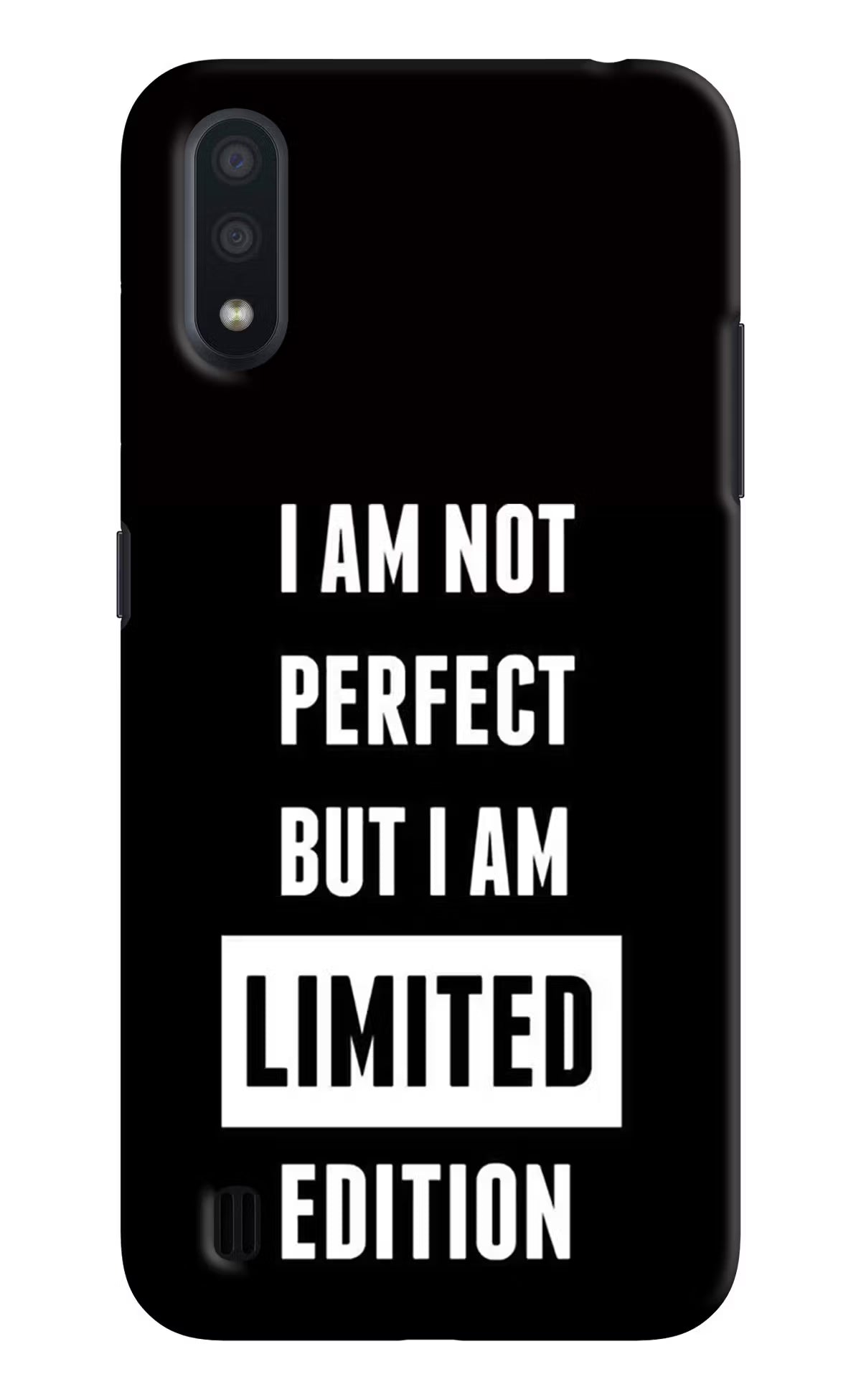 I Am Not Perfect But I Am Limited Edition Samsung M01 Back Cover - I Am Not Perfect But I Am Limited Edition Samsung M01 Hard Case Back Cover by Casekaro I Am Not Perfect But I Am Limited Edition Samsung M01 Hard Case Back Cover by Casekaro