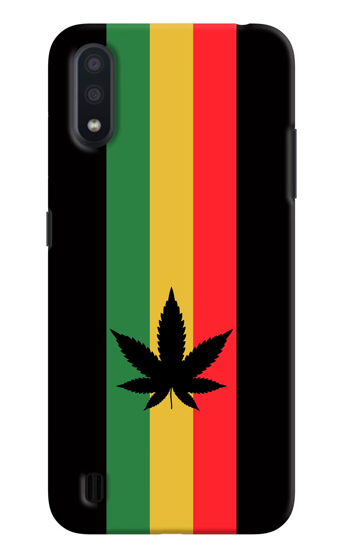 Weed Flag Samsung M01 Back Cover - Weed Flag Samsung M01 Hard Case Back Cover by Casekaro Weed Flag Samsung M01 Hard Case Back Cover by Casekaro
