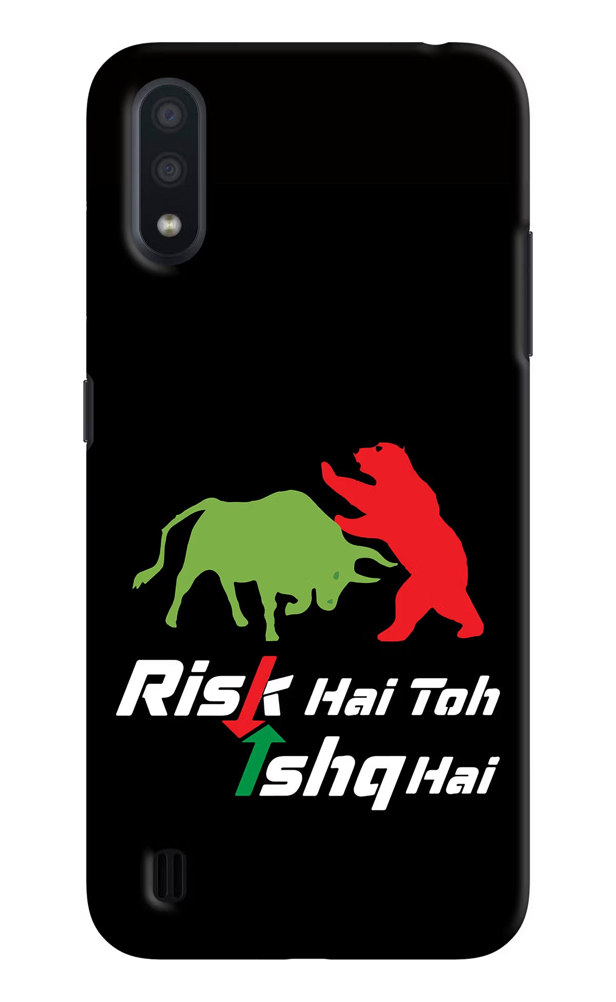 Risk Hai Toh Ishq Hai Samsung M01 Back Cover - Risk Hai Toh Ishq Hai Samsung M01 Hard Case Back Cover by Casekaro Risk Hai Toh Ishq Hai Samsung M01 Hard Case Back Cover by Casekaro