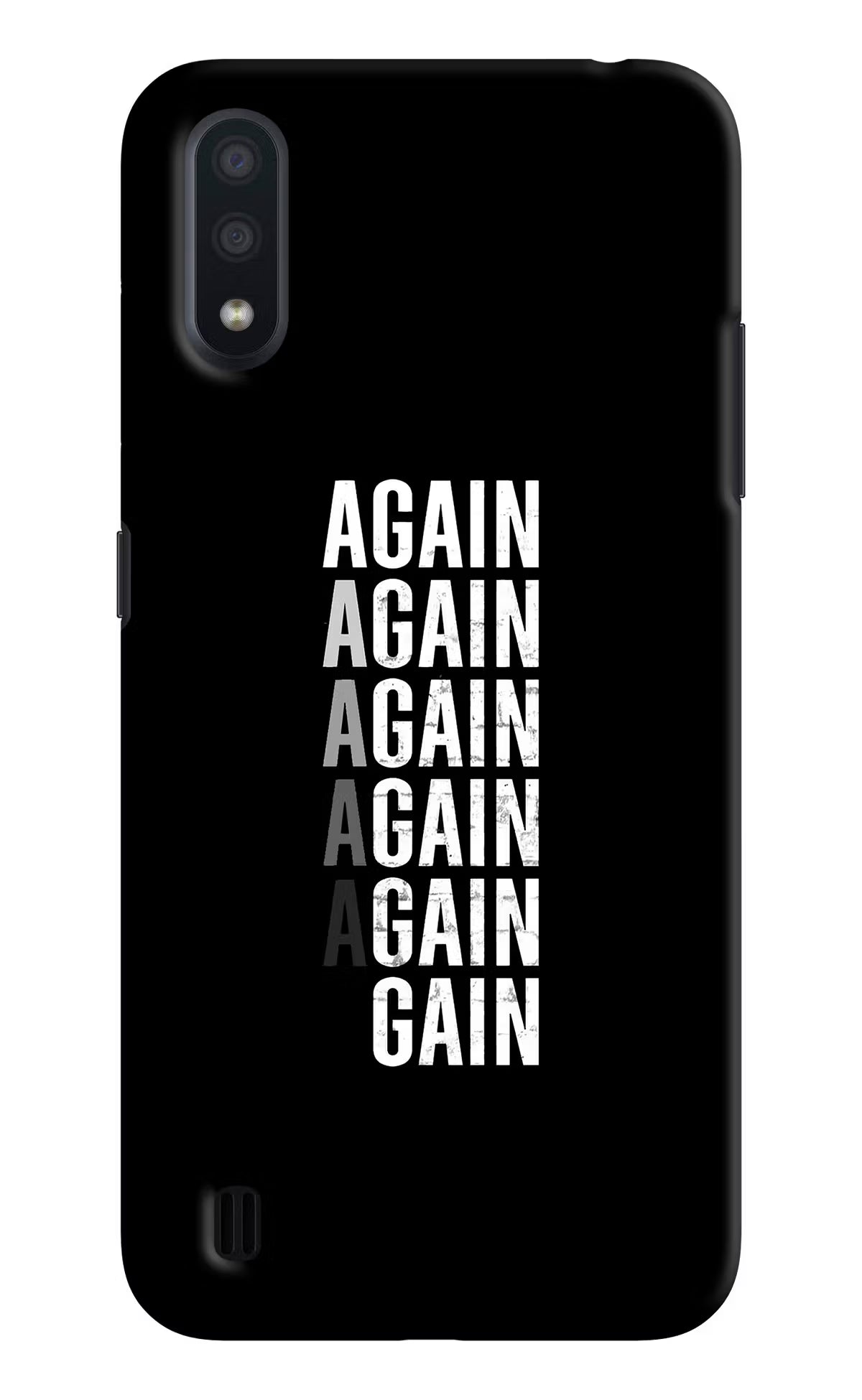 Again Again Gain Samsung M01 Back Cover - Again Again Gain Samsung M01 Hard Case Back Cover by Casekaro Again Again Gain Samsung M01 Hard Case Back Cover by Casekaro