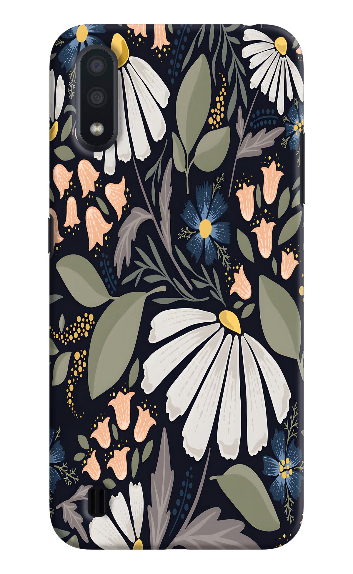 Flowers Art Samsung M01 Back Cover - Flowers Art Samsung M01 Hard Case Back Cover by Casekaro Flowers Art Samsung M01 Hard Case Back Cover by Casekaro