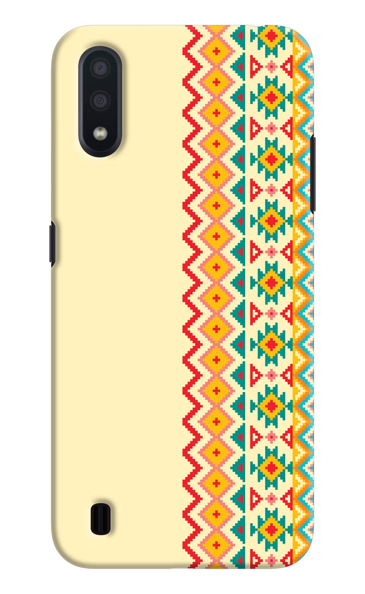 Ethnic Seamless Samsung M01 Back Cover - Ethnic Seamless Samsung M01 Hard Case Back Cover by Casekaro Ethnic Seamless Samsung M01 Hard Case Back Cover by Casekaro