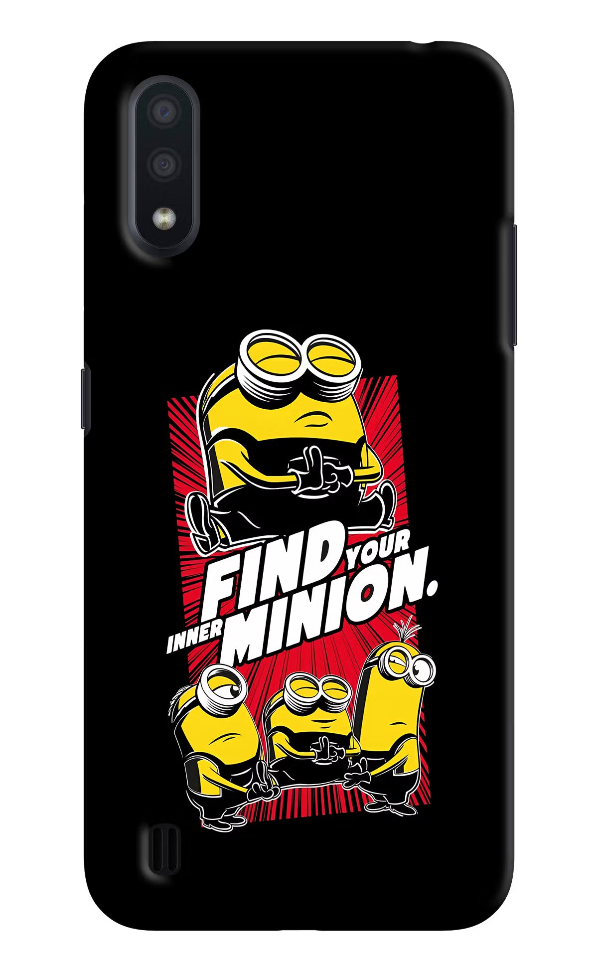 Find your inner Minion Samsung M01 Back Cover - Find your inner Minion Samsung M01 Hard Case Back Cover by Casekaro Find your inner Minion Samsung M01 Hard Case Back Cover by Casekaro