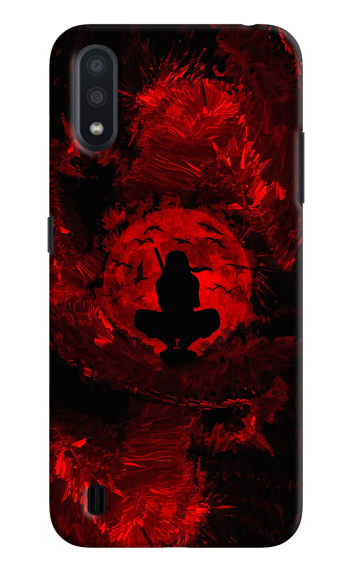 Itachi Uchiha Samsung M01 Back Cover - Itachi Uchiha Samsung M01 Hard Case Back Cover by Casekaro Itachi Uchiha Samsung M01 Hard Case Back Cover by Casekaro