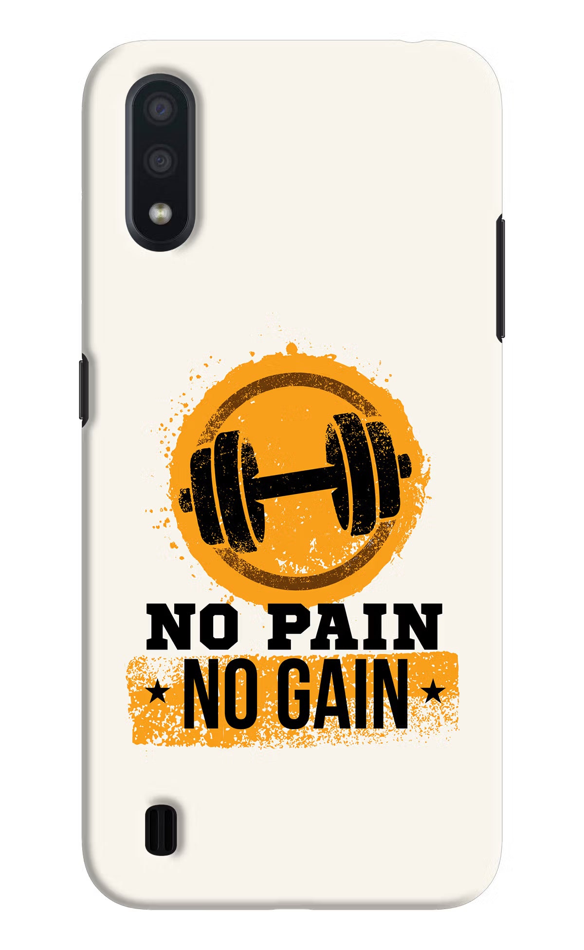 No Pain No Gain Samsung M01 Back Cover - No Pain No Gain Samsung M01 Hard Case Back Cover by Casekaro No Pain No Gain Samsung M01 Hard Case Back Cover by Casekaro