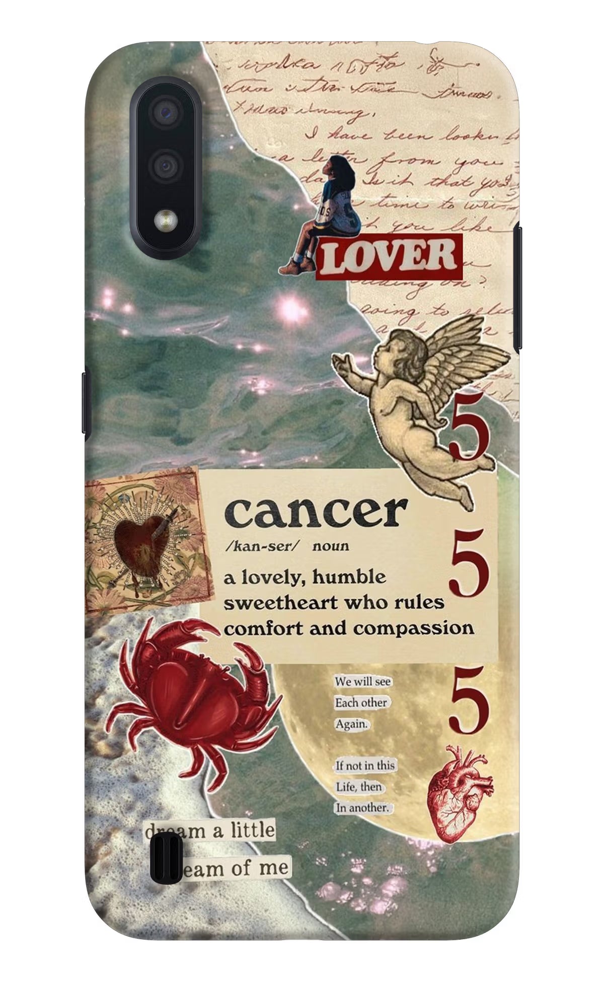 Cancer Zodiac Samsung M01 Back Cover - Cancer Zodiac Samsung M01 Hard Case Back Cover by Casekaro Cancer Zodiac Samsung M01 Hard Case Back Cover by Casekaro
