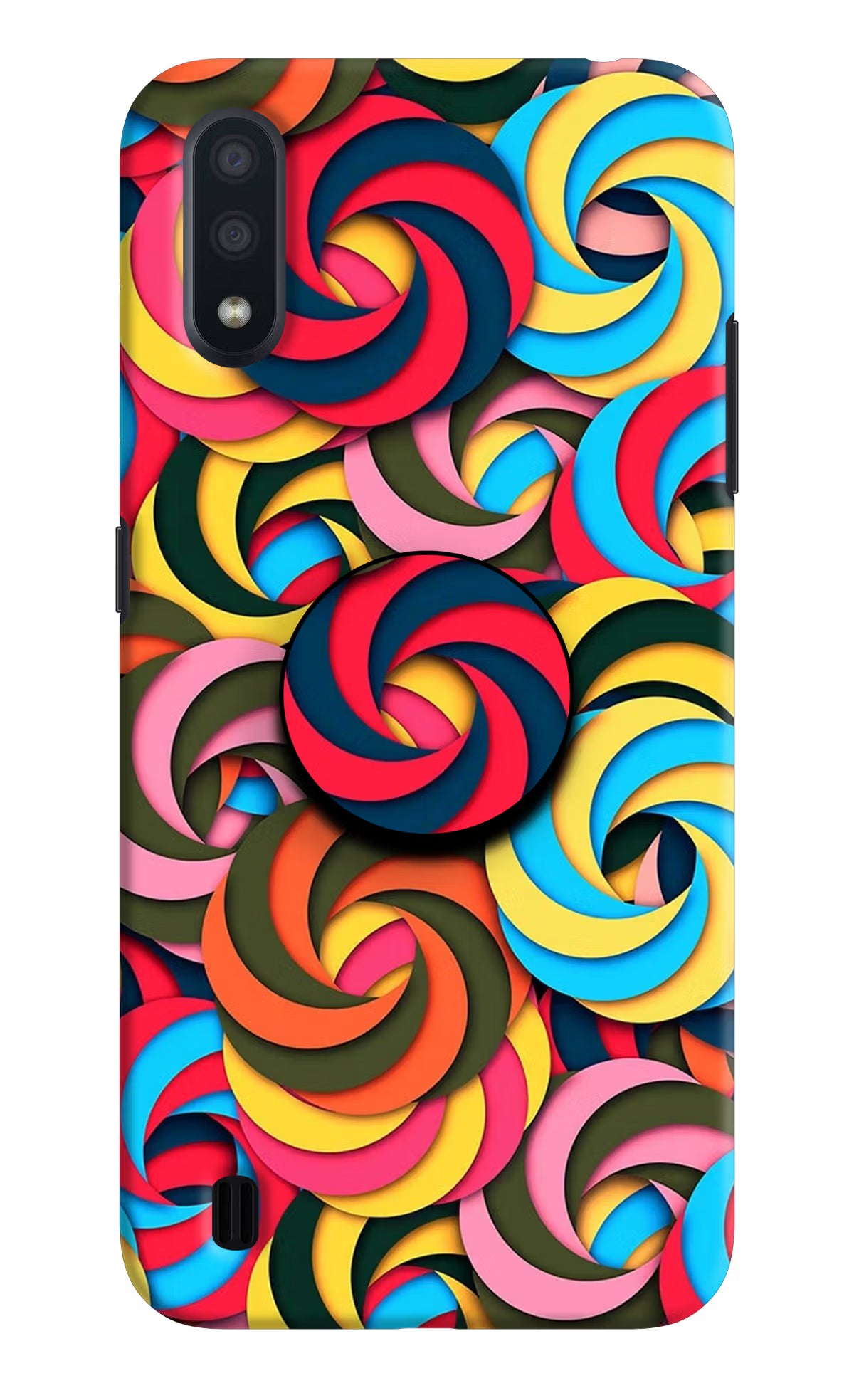 Spiral Pattern Samsung M01 Pop Case - Spiral Pattern Samsung M01 Pop Case by Casekaro Spiral Pattern Samsung M01 Pop Case by Casekaro