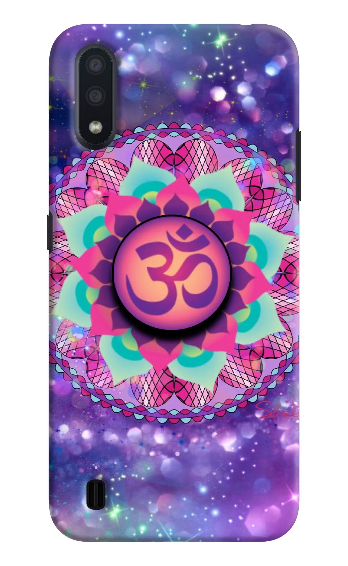 Om Purple Samsung M01 Pop Case - Om Purple Samsung M01 Pop Case by Casekaro Om Purple Samsung M01 Pop Case by Casekaro