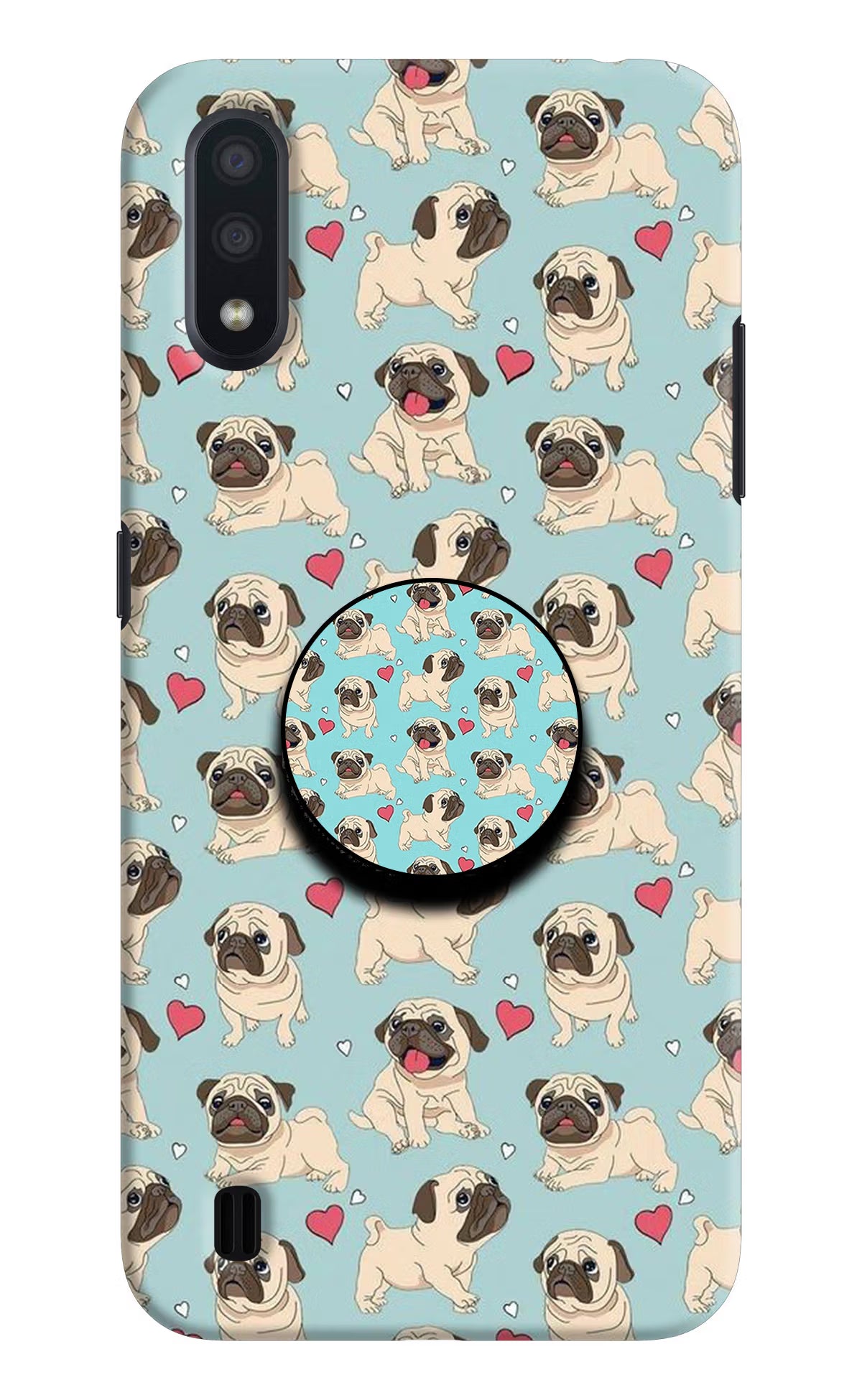 Pug Dog Samsung M01 Pop Case - Pug Dog Samsung M01 Pop Case by Casekaro Pug Dog Samsung M01 Pop Case by Casekaro
