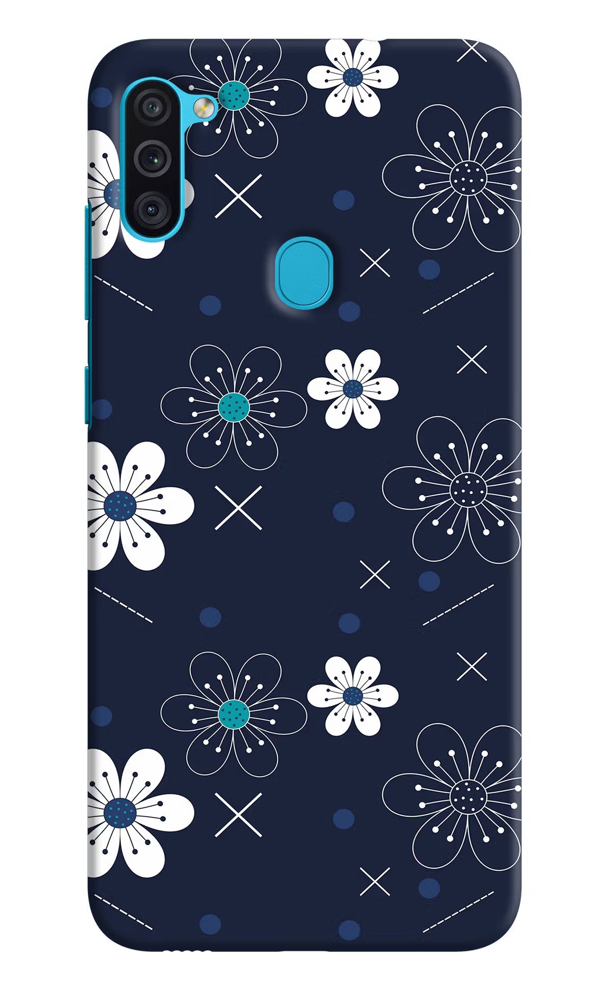 Flowers Samsung M11 Back Cover - Flowers Samsung M11 Hard Case Back Cover by Casekaro Flowers Samsung M11 Hard Case Back Cover by Casekaro