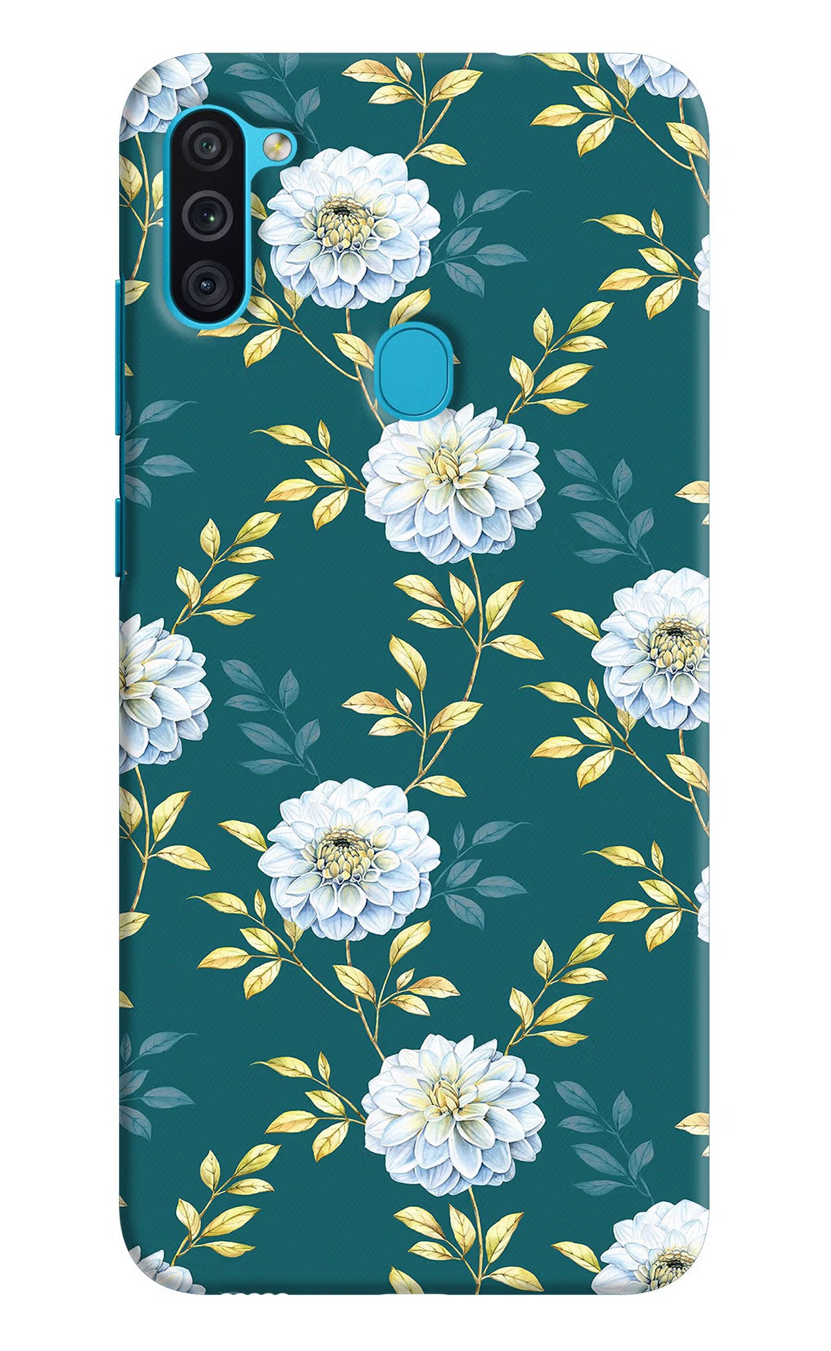 Flowers Samsung M11 Back Cover - Flowers Samsung M11 Hard Case Back Cover by Casekaro Flowers Samsung M11 Hard Case Back Cover by Casekaro