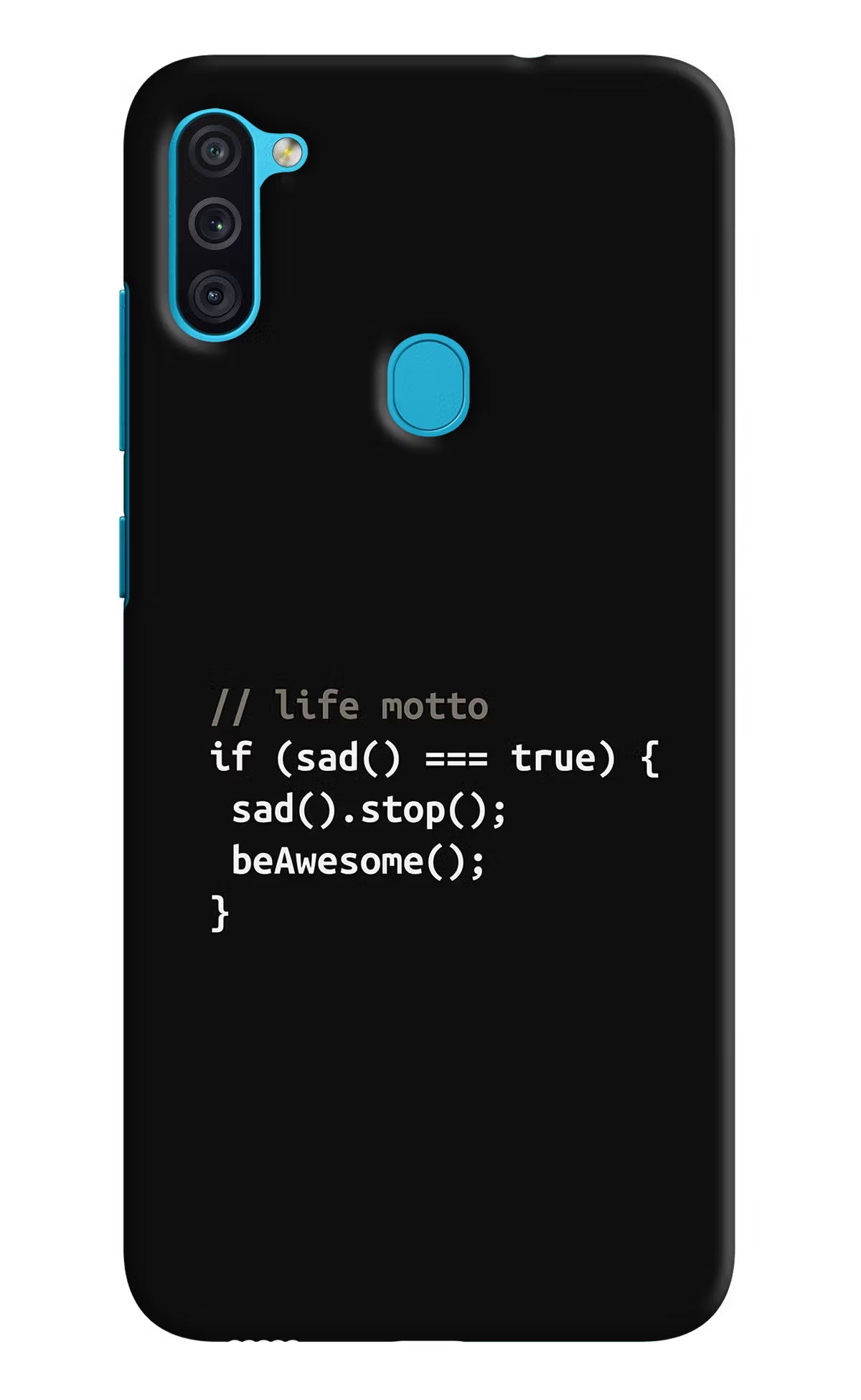 Life Motto Code Samsung M11 Back Cover - Life Motto Code Samsung M11 Hard Case Back Cover by Casekaro Life Motto Code Samsung M11 Hard Case Back Cover by Casekaro