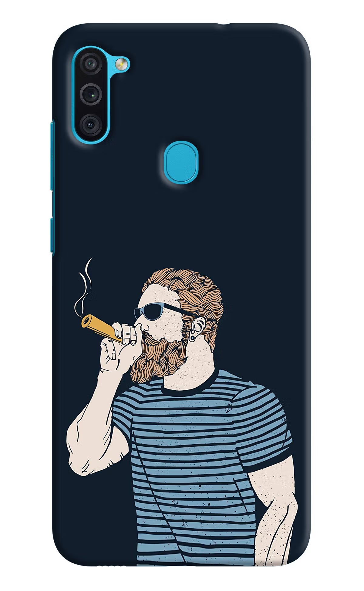 Smoking Samsung M11 Back Cover - Smoking Samsung M11 Hard Case Back Cover by Casekaro Smoking Samsung M11 Hard Case Back Cover by Casekaro