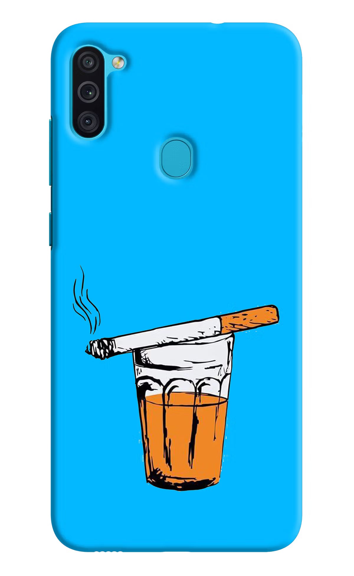 Chai Sutta Samsung M11 Back Cover - Chai Sutta Samsung M11 Hard Case Back Cover by Casekaro Chai Sutta Samsung M11 Hard Case Back Cover by Casekaro