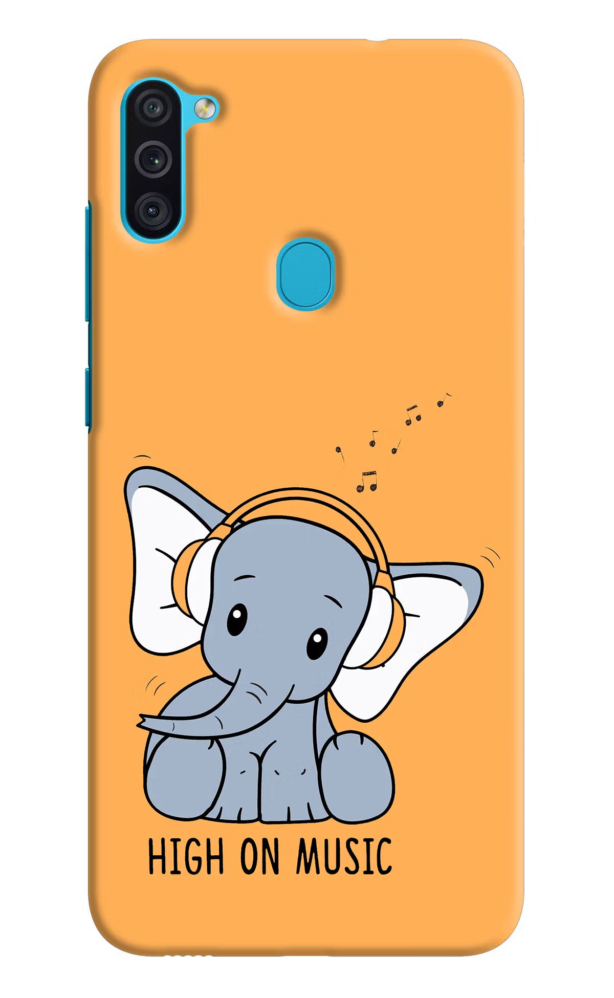 High On Music Samsung M11 Back Cover - High On Music Samsung M11 Hard Case Back Cover by Casekaro High On Music Samsung M11 Hard Case Back Cover by Casekaro