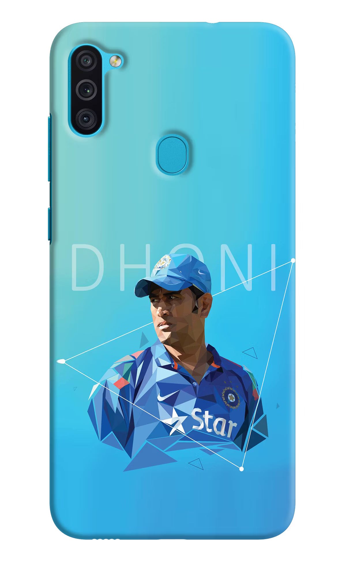Dhoni Artwork Samsung M11 Back Cover - Dhoni Artwork Samsung M11 Hard Case Back Cover by Casekaro Dhoni Artwork Samsung M11 Hard Case Back Cover by Casekaro