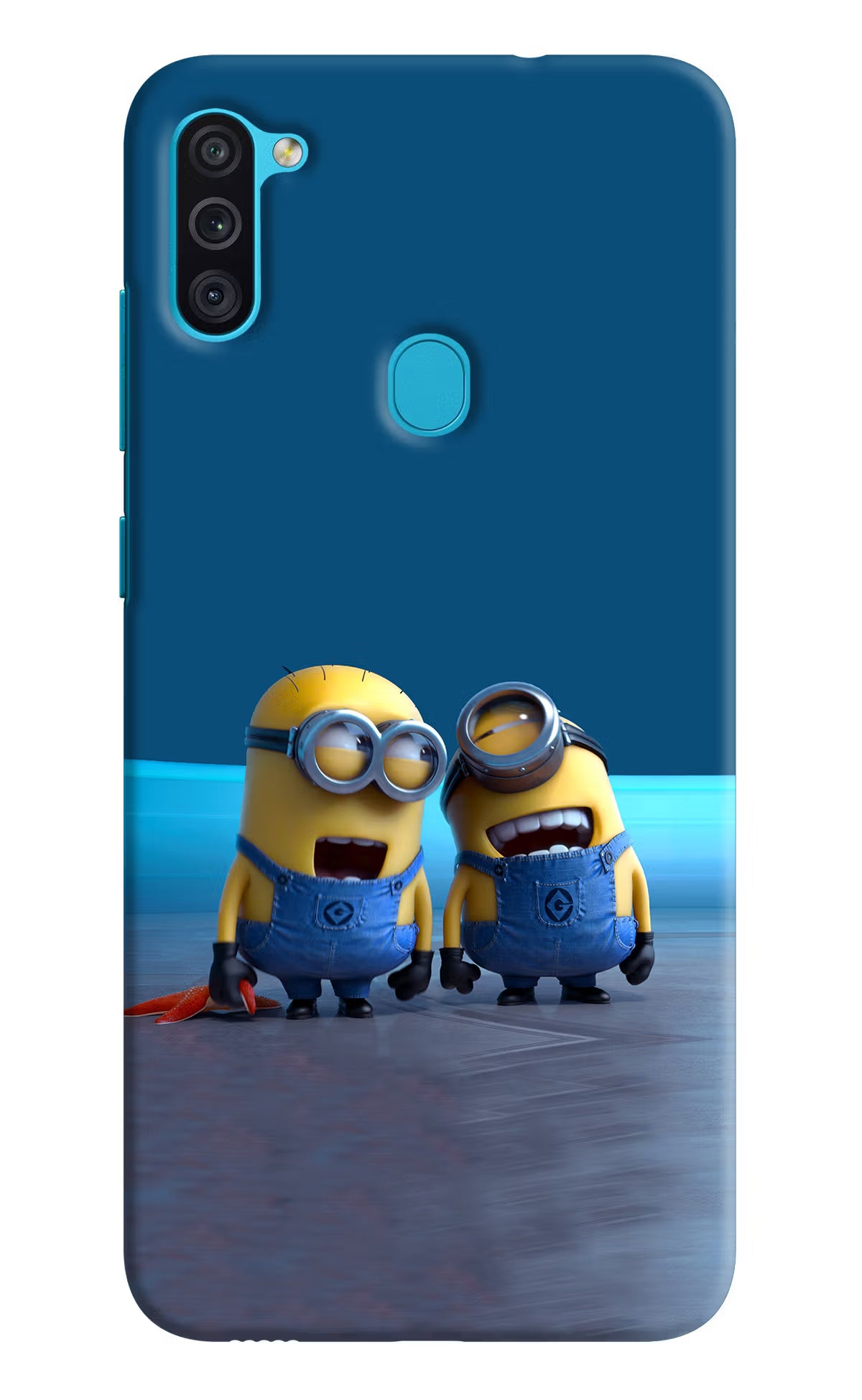 Minion Laughing Samsung M11 Back Cover - Minion Laughing Samsung M11 Hard Case Back Cover by Casekaro Minion Laughing Samsung M11 Hard Case Back Cover by Casekaro