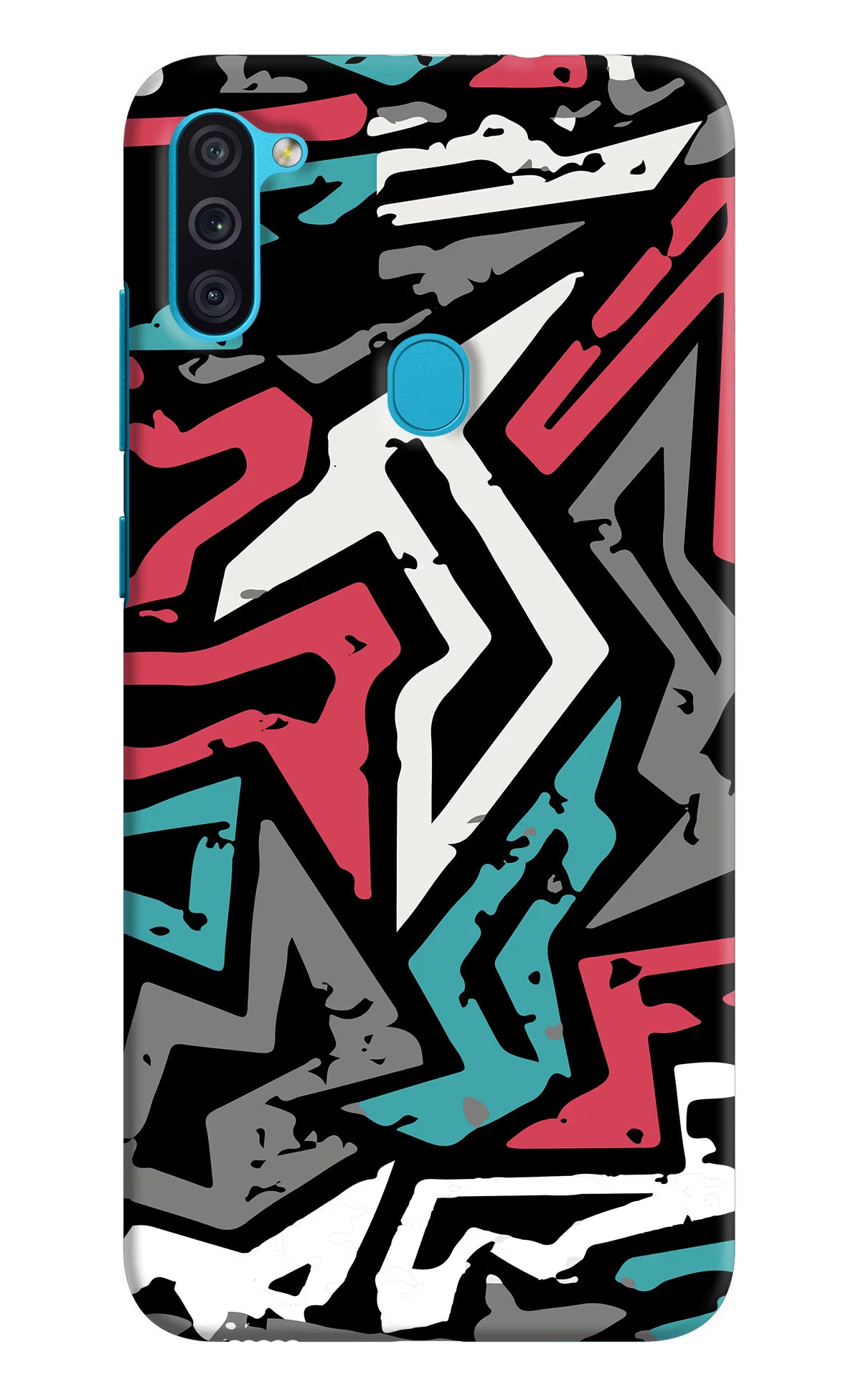 Geometric Graffiti Samsung M11 Back Cover - Geometric Graffiti Samsung M11 Hard Case Back Cover by Casekaro Geometric Graffiti Samsung M11 Hard Case Back Cover by Casekaro