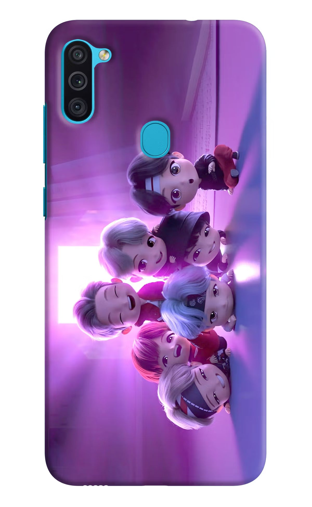 BTS Chibi Samsung M11 Back Cover - BTS Chibi Samsung M11 Hard Case Back Cover by Casekaro BTS Chibi Samsung M11 Hard Case Back Cover by Casekaro