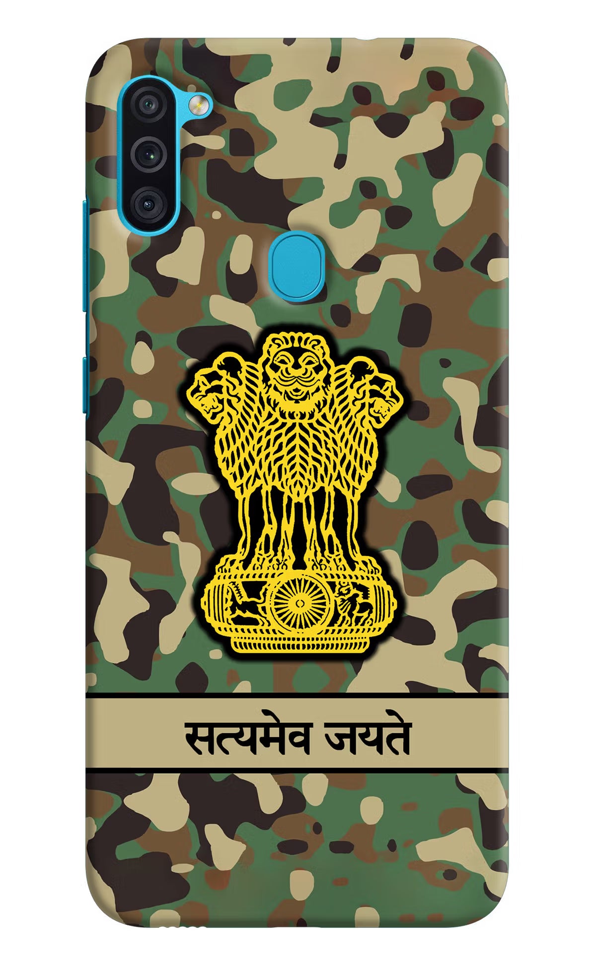 Satyamev Jayate Army Samsung M11 Back Cover - Satyamev Jayate Army Samsung M11 Hard Case Back Cover by Casekaro Satyamev Jayate Army Samsung M11 Hard Case Back Cover by Casekaro