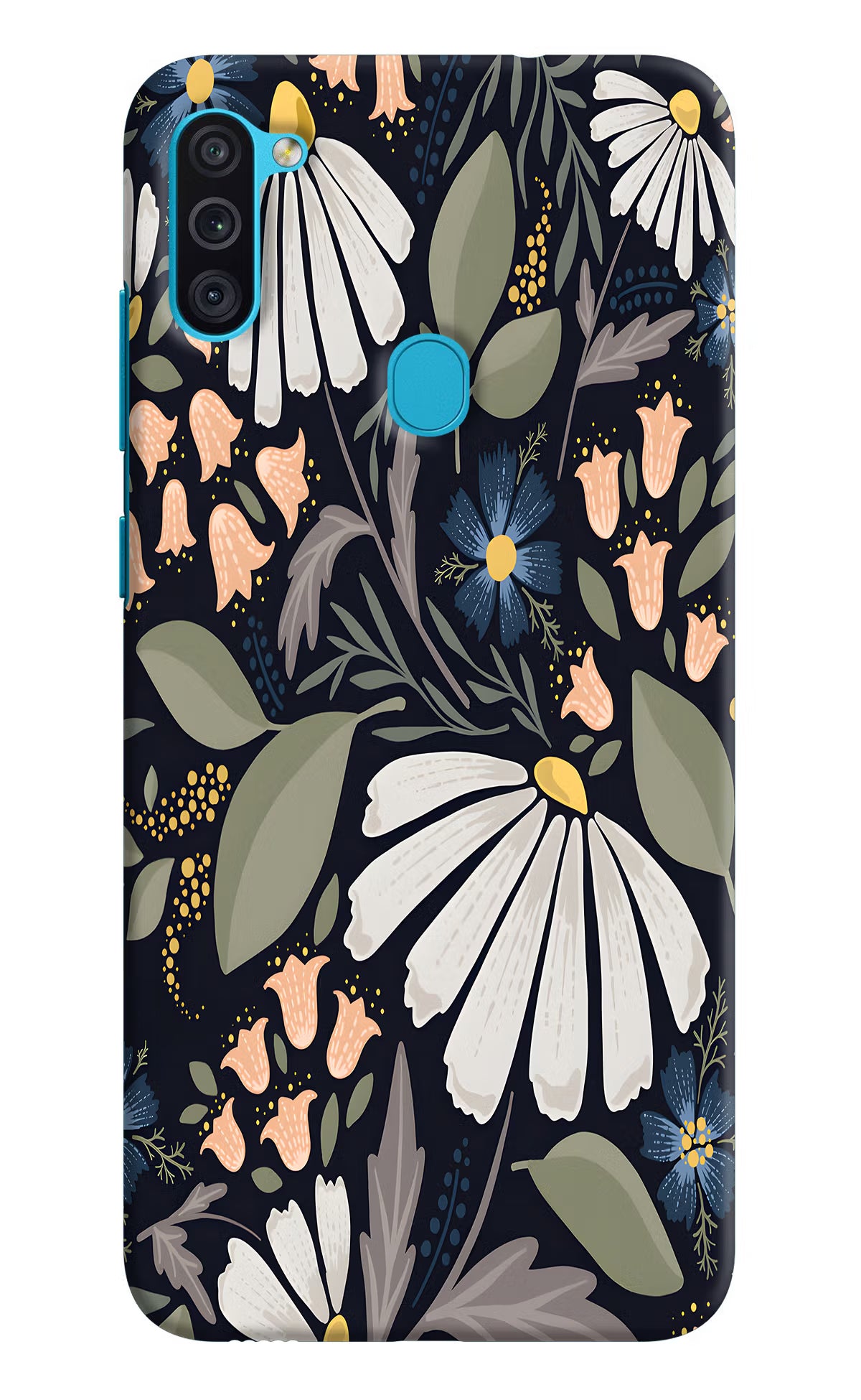 Flowers Art Samsung M11 Back Cover - Flowers Art Samsung M11 Hard Case Back Cover by Casekaro Flowers Art Samsung M11 Hard Case Back Cover by Casekaro