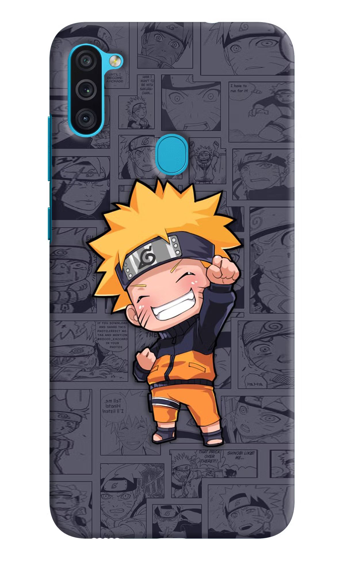 Chota Naruto Samsung M11 Back Cover - Chota Naruto Samsung M11 Hard Case Back Cover by Casekaro Chota Naruto Samsung M11 Hard Case Back Cover by Casekaro