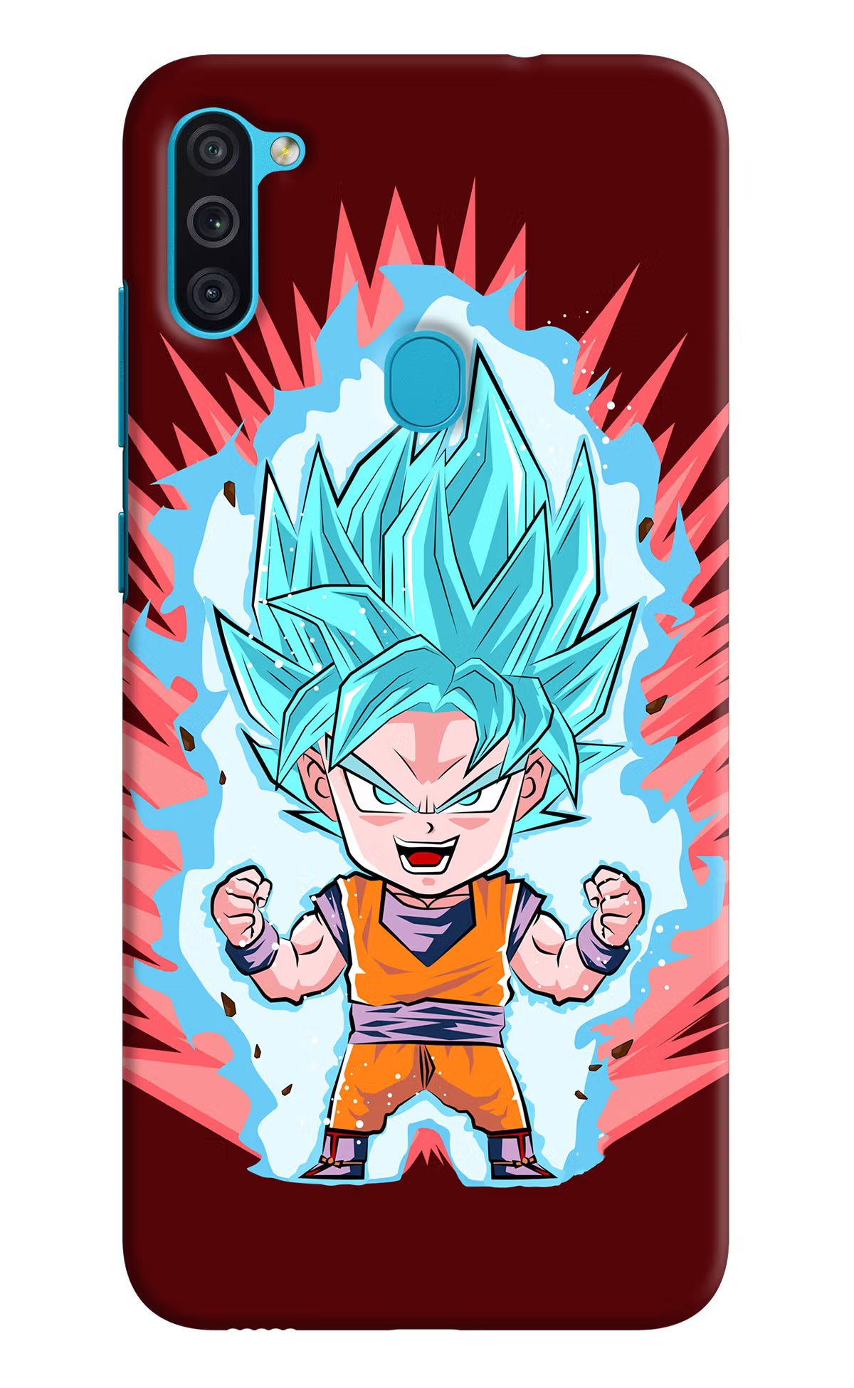 Goku Little Samsung M11 Back Cover - Goku Little Samsung M11 Hard Case Back Cover by Casekaro Goku Little Samsung M11 Hard Case Back Cover by Casekaro