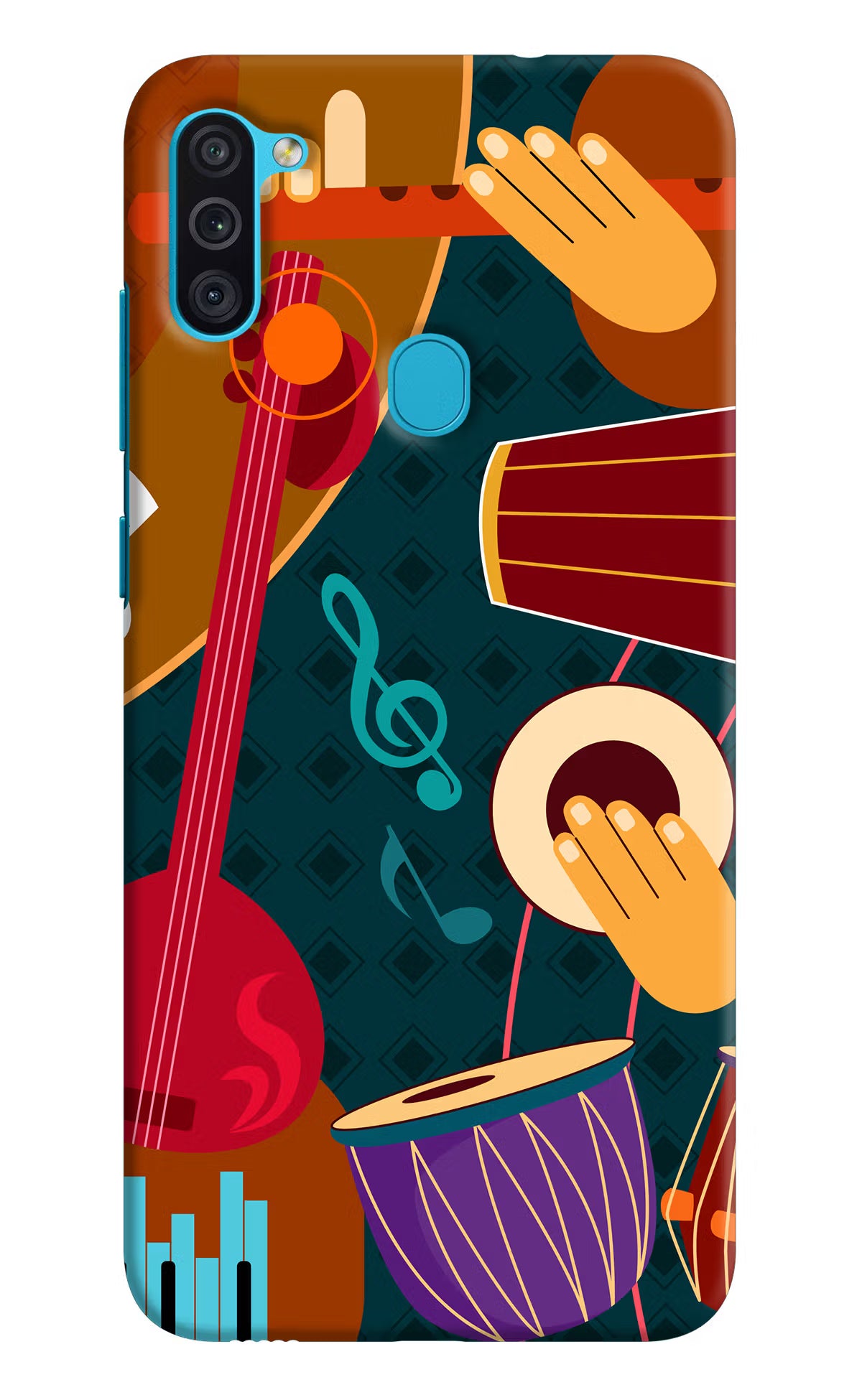 Music Instrument Samsung M11 Back Cover - Music Instrument Samsung M11 Hard Case Back Cover by Casekaro Music Instrument Samsung M11 Hard Case Back Cover by Casekaro