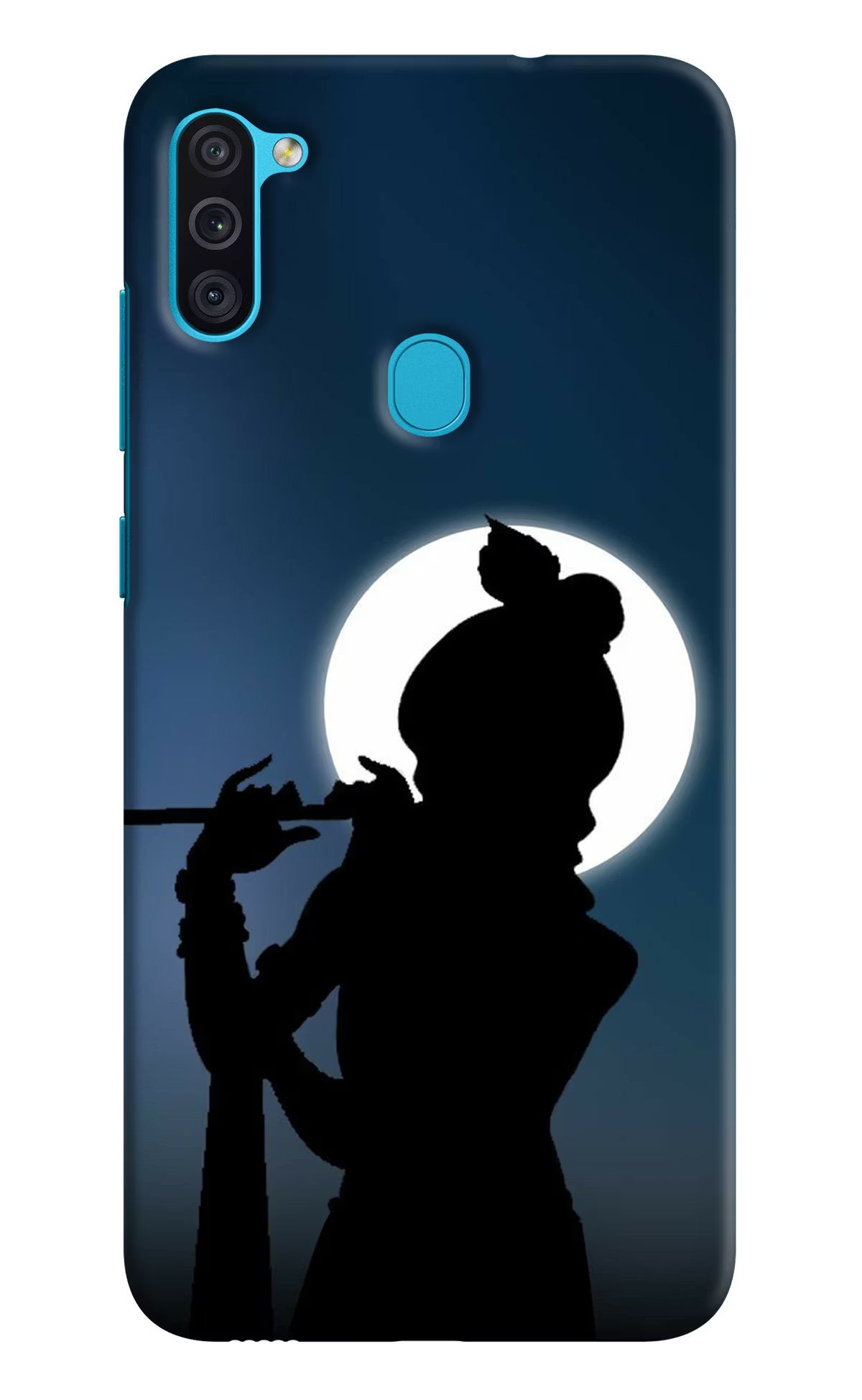 Shri Krishna Silhouette Samsung M11 Back Cover - Shri Krishna Silhouette Samsung M11 Hard Case Back Cover by Casekaro Shri Krishna Silhouette Samsung M11 Hard Case Back Cover by Casekaro