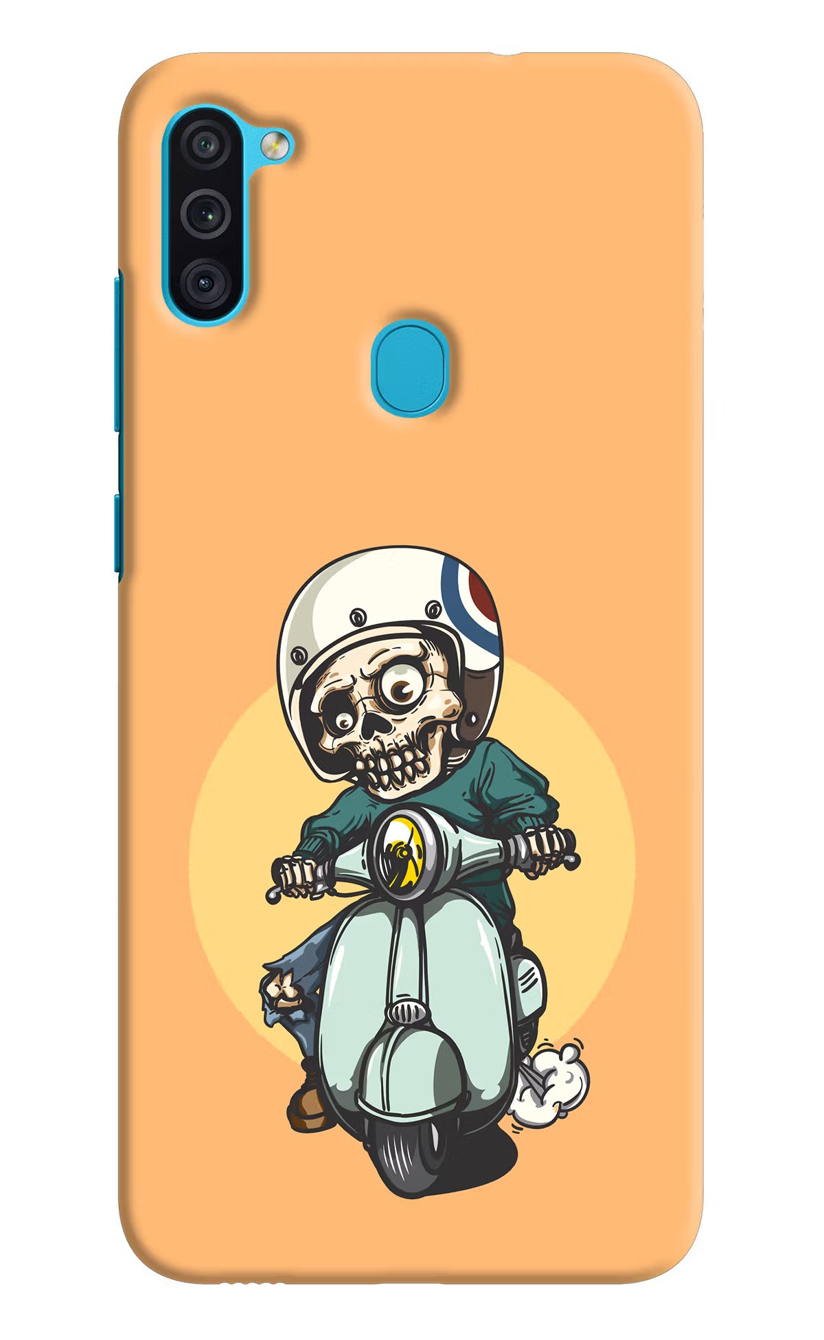 Undead Biker Samsung M11 Back Cover - Undead Biker Samsung M11 Hard Case Back Cover by Casekaro Undead Biker Samsung M11 Hard Case Back Cover by Casekaro