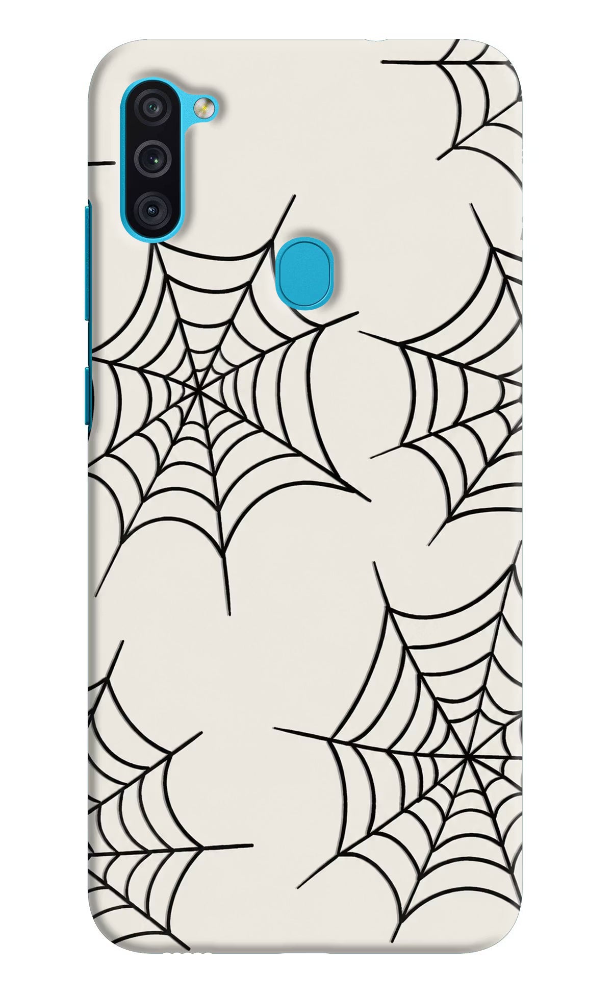 Spider Web Samsung M11 Back Cover - Spider Web Samsung M11 Hard Case Back Cover by Casekaro Spider Web Samsung M11 Hard Case Back Cover by Casekaro