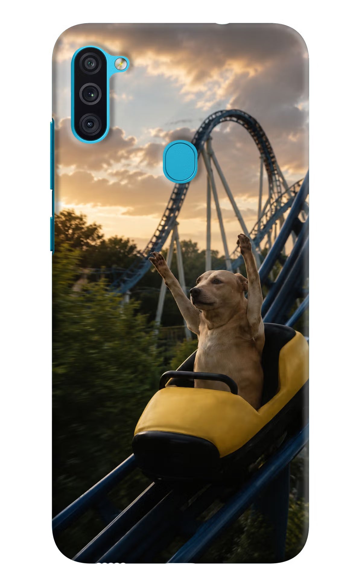 Rollercoaster Dog Samsung M11 Back Cover - Rollercoaster Dog Samsung M11 Back Cover Rollercoaster Dog Samsung M11 Back Cover